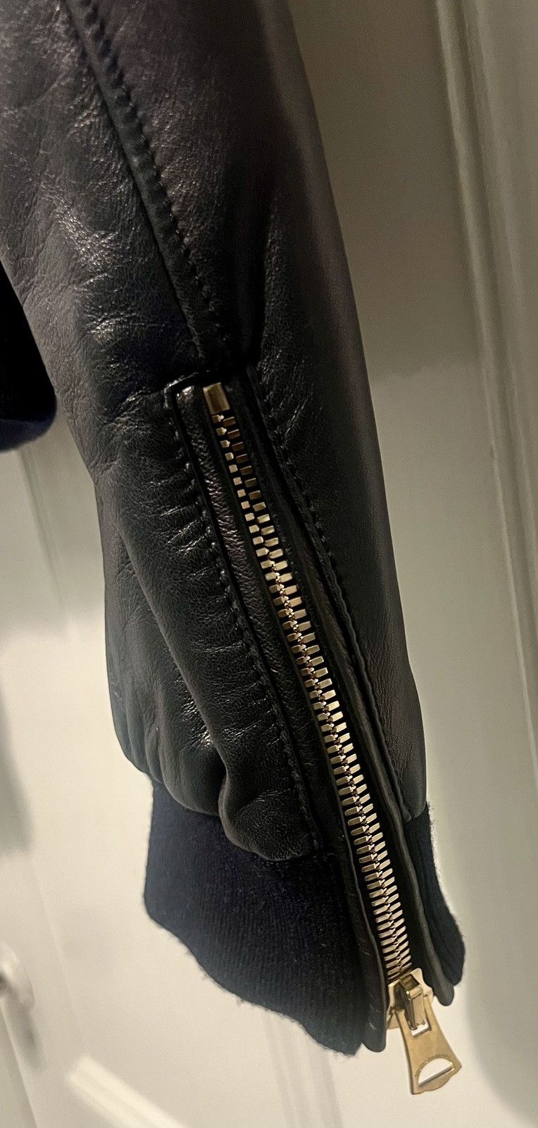 Dolce & Gabbana Authentic Dolce & Gabbana made in Italy navy leather jacket Size US XL / EU 56 / 4 - 6 Thumbnail