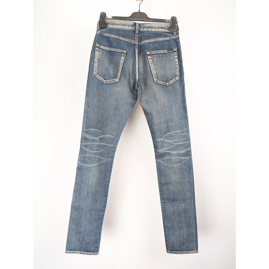 Saint Laurent Paris o1rshd1 Skinny 5 Pockets Low Pants in Winter Sky Blue Size US 29 - 10 Thumbnail