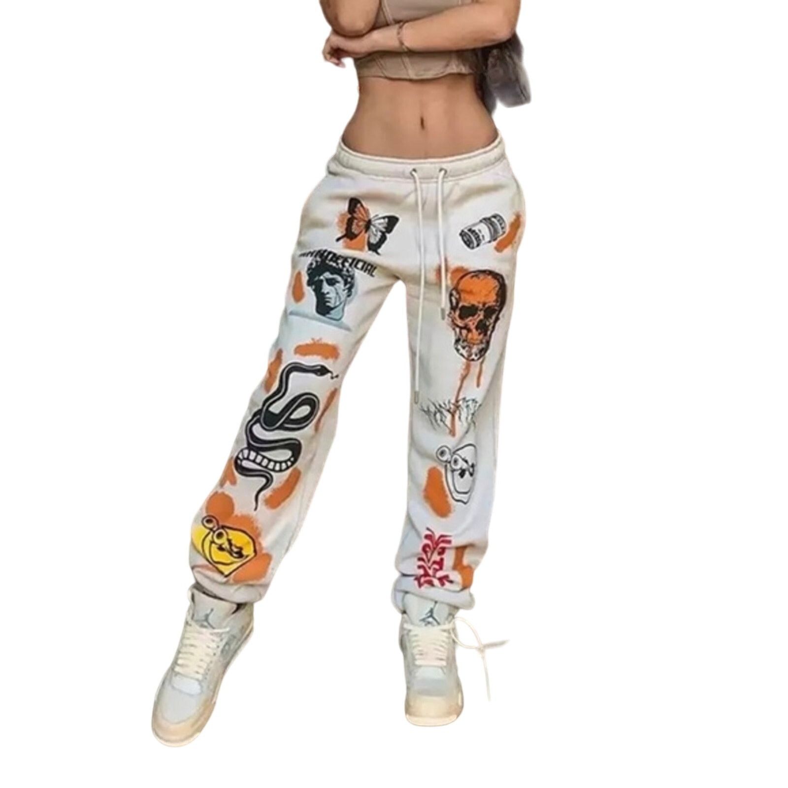 NBDN Nobrandedon Butterfly Skull Printed Sweatpants | Size M Size 30" / US 8 / IT 44 - 7 Thumbnail