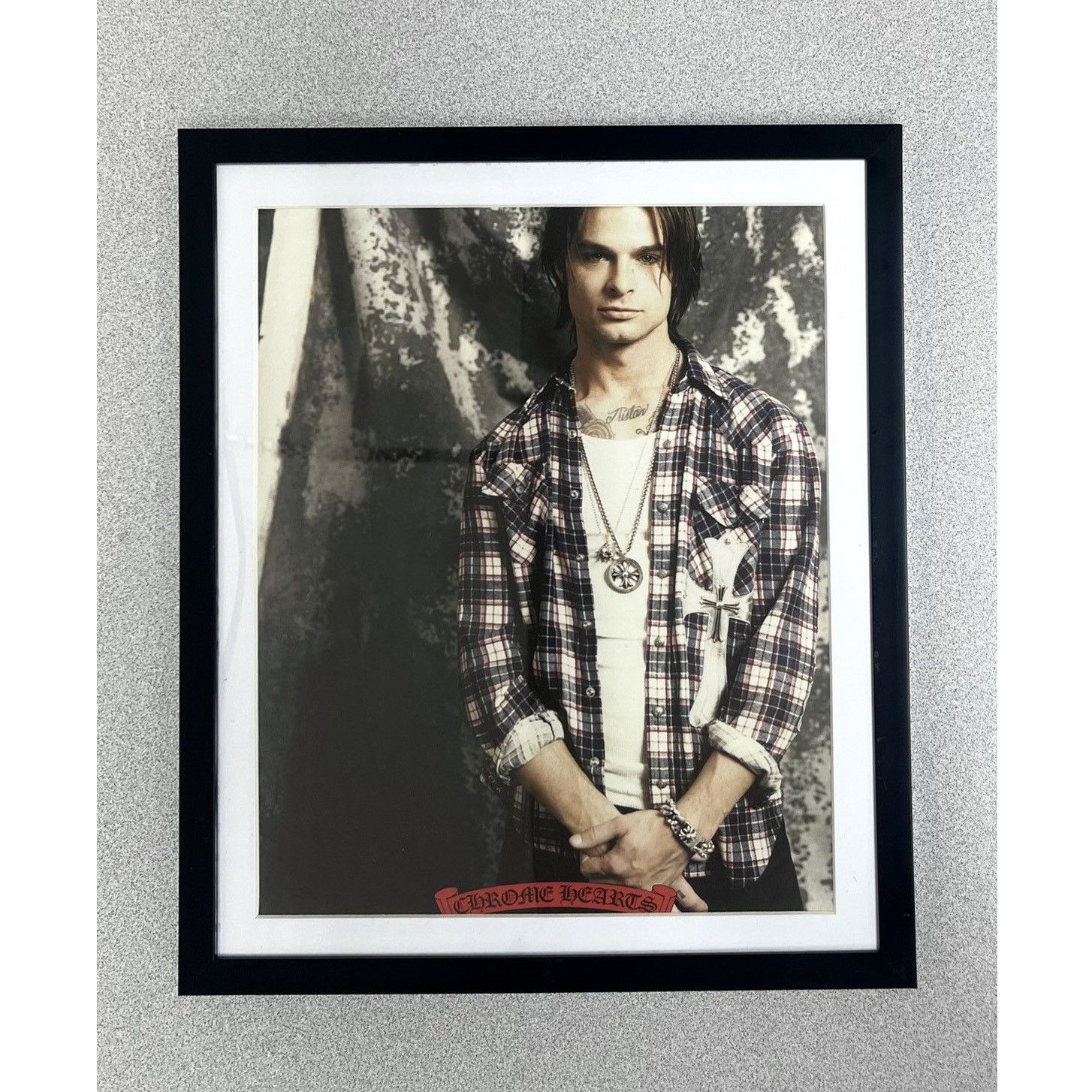 Chrome Hearts × Japanese Brand × Vintage Chrome Hearts close up Framed poster 9x11 Size ONE SIZE - 1 Thumbnail