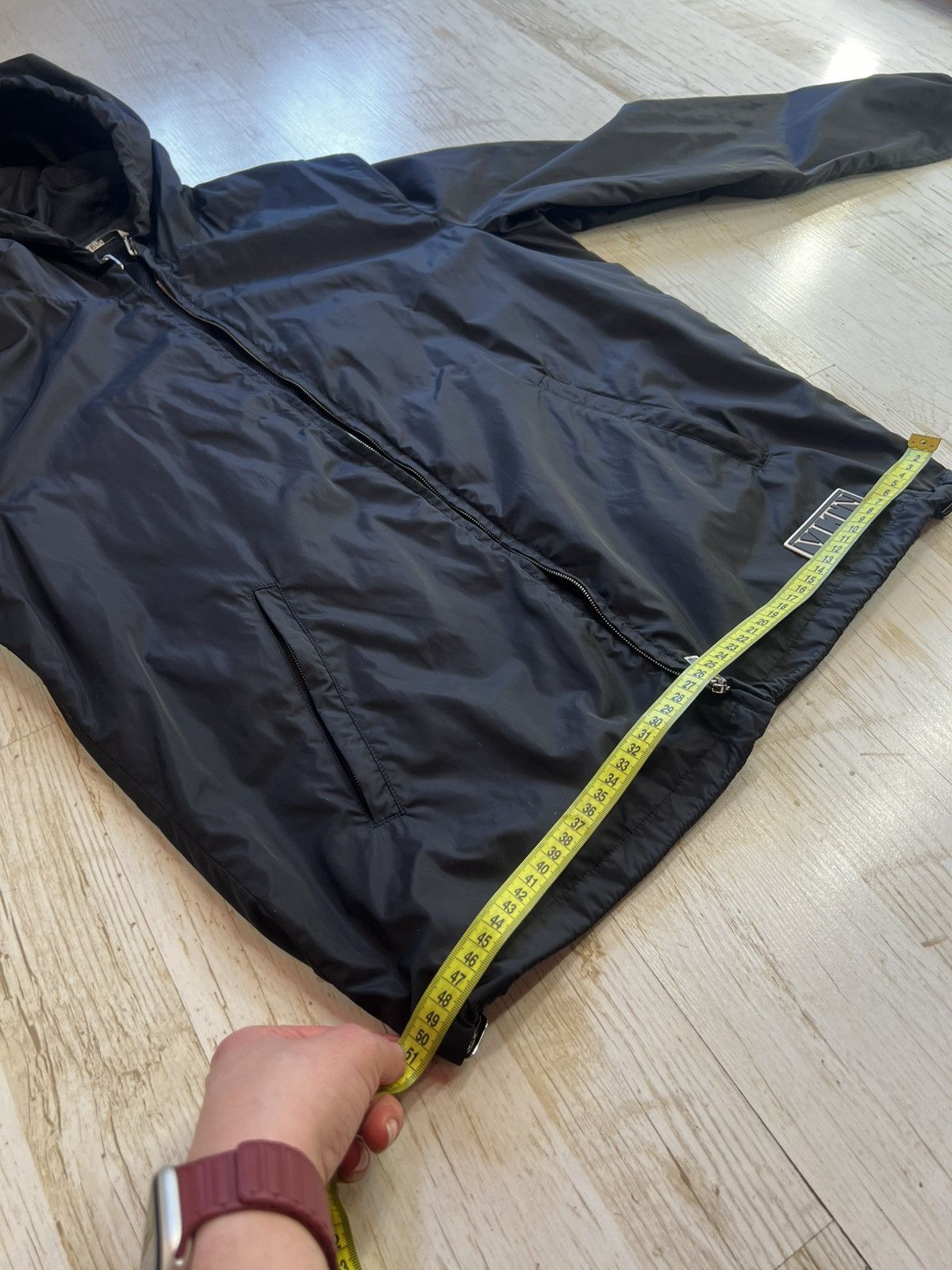 Valentino Valentino Black Nylon Windbreaker Jacket Size US S / EU 44-46 / 1 - 19 Thumbnail