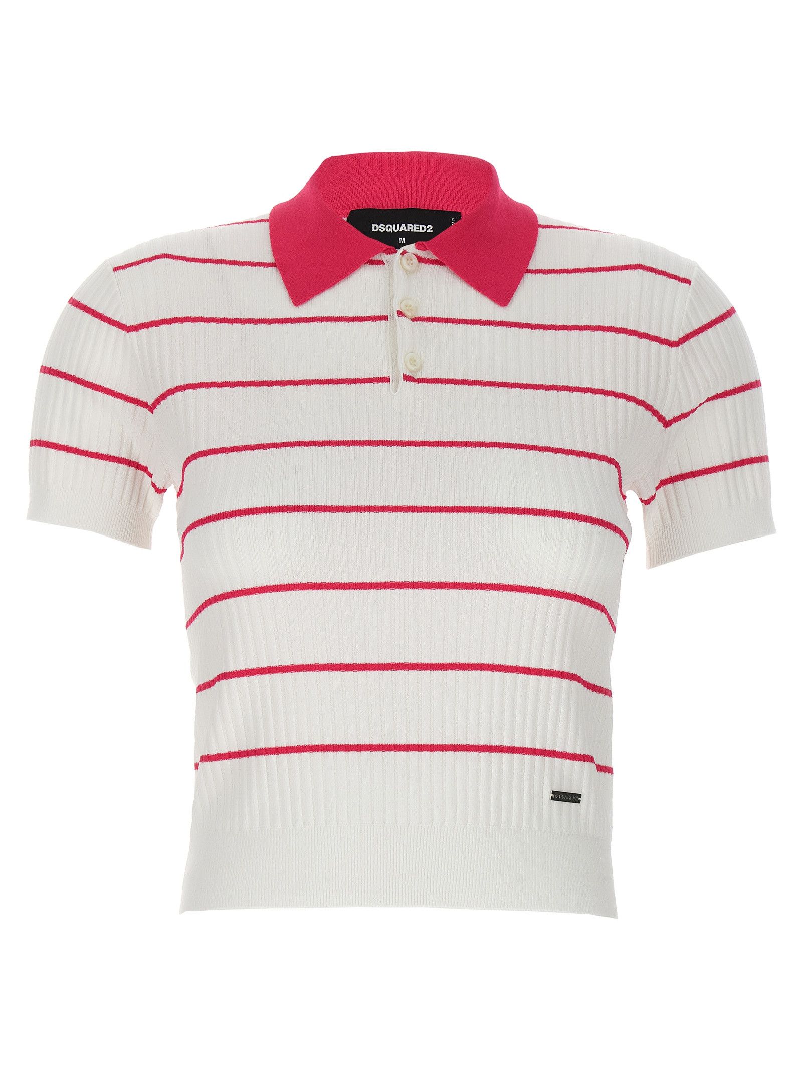 Dsquared2 'Striped' Polo Shirt Size S / US 4 / IT 40 - 1 Thumbnail