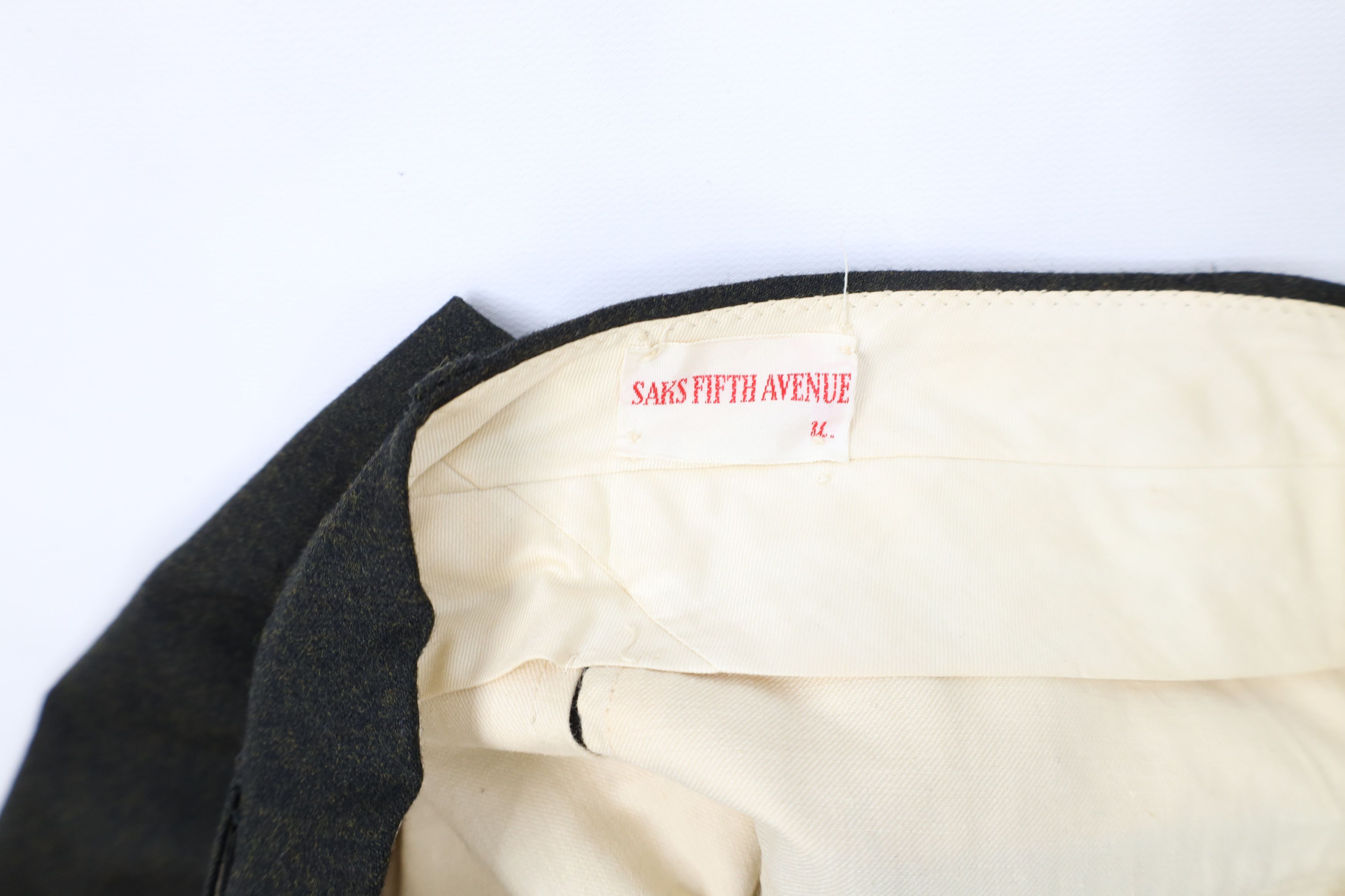 Vintage Vintage 50s 60s Saks Fifth Avenue Chino Pants Green USA Size US 30 / EU 46 - 9 Thumbnail