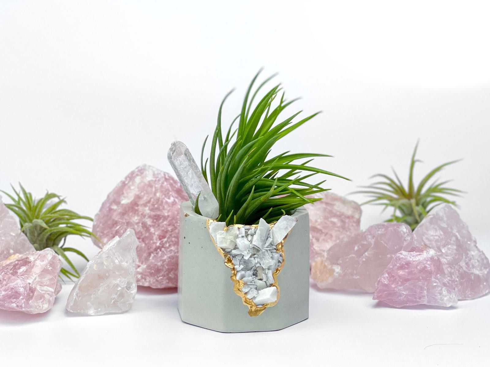 Other Moonstone Crystal Planter air plant holder for yoga Size ONE SIZE - 2 Thumbnail