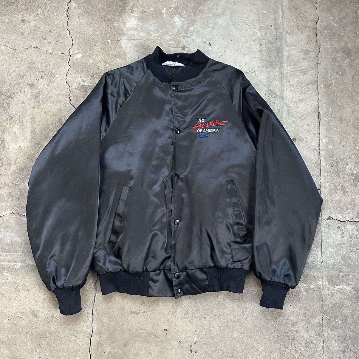 Chevrolet × Vintage Chevrolet Heartbeat of America light bomber jacket vintage Size US M / EU 48-50 / 2 - 6 Thumbnail