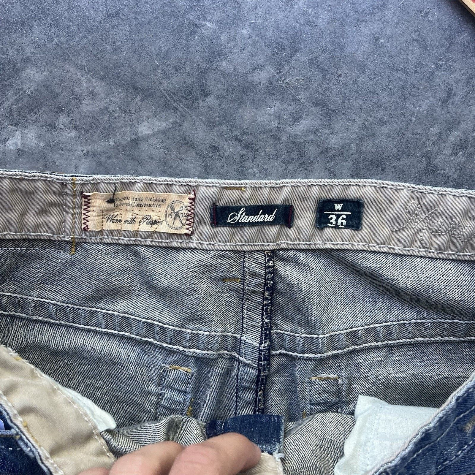 Ecko Unltd. Y2K Marc Ecko Baggy Jeans Men’s 36 X 32 Medium Faded Wash Em Size US 36 / EU 52 - 7 Thumbnail