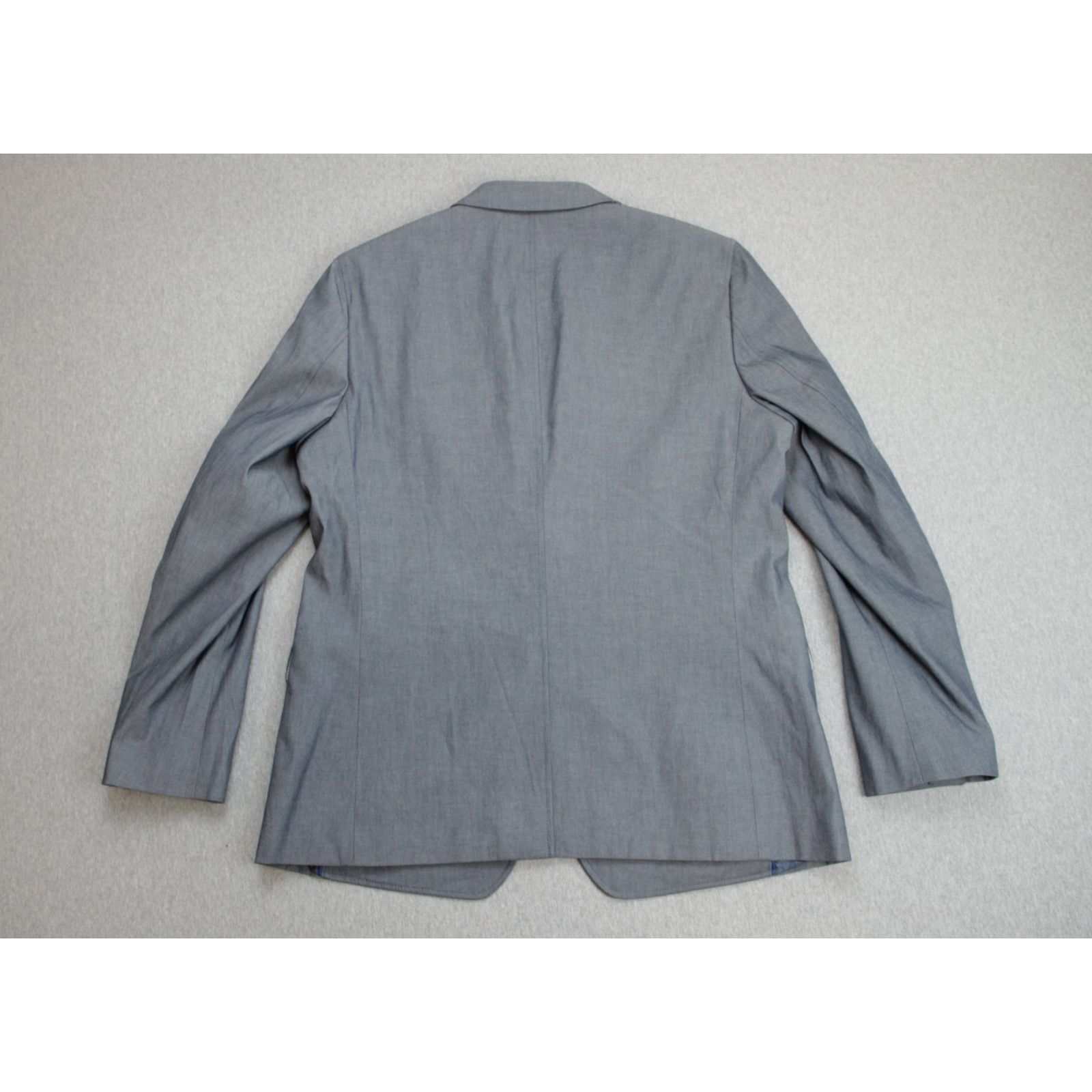 Banana Republic Banana Republic Blazer Mens 44R Gray Cotton Blend Stretch Size 44R - 3 Thumbnail