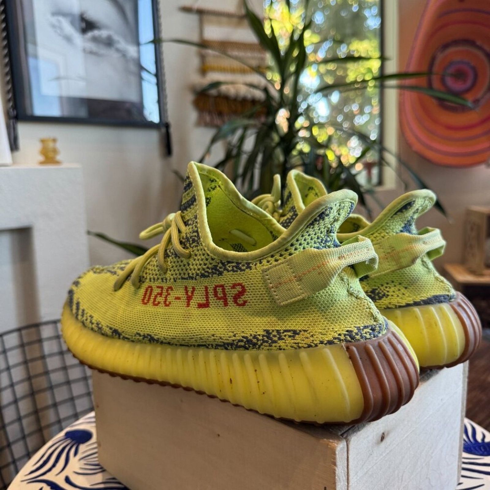 Adidas Adidas Yeezy Boost 350 V2 “Semi Frozen Yellow,” Men’s 10.5 Size US 10.5 / EU 43-44 - 4 Thumbnail