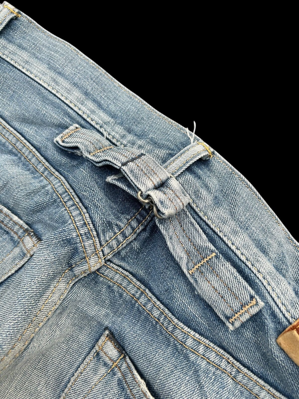 Japanese Brand × Kapital × Vintage Edwin Selvedge Buckle Back Distressed Denim Jeans Size US 33 - 4 Thumbnail