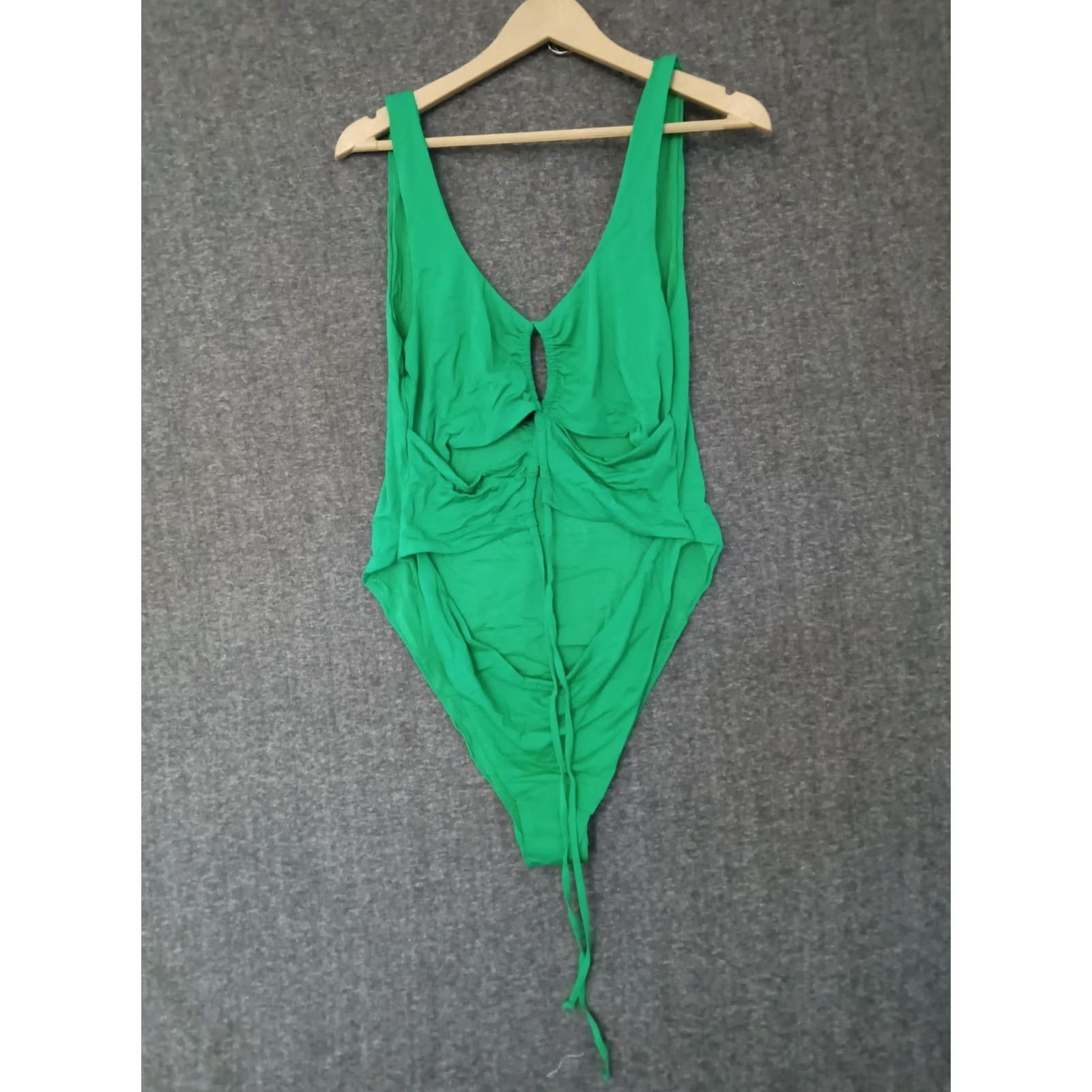 Triangl Toluca Swim One Piece Green 4XL Adults Women Triangle Waist Wrap Open Tummy Solid Nylon Spandex Sexy Beach Size ONE SIZE - 2 Thumbnail