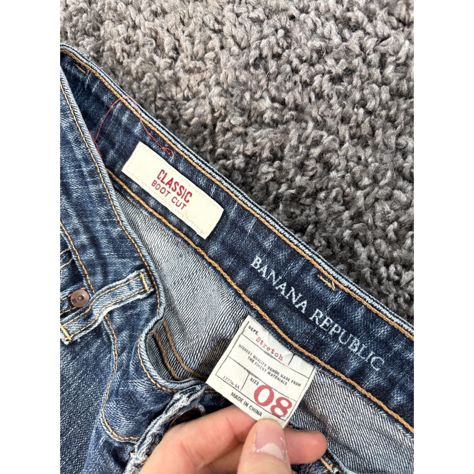 Banana Republic VINTAGE Banana Republic Jeans Bootcut Womens 30x30 Denim Blue High Rise Cotton 30 Inseam 30 Regular Womens Size 30" / US 8 / IT 44 - 6 Thumbnail