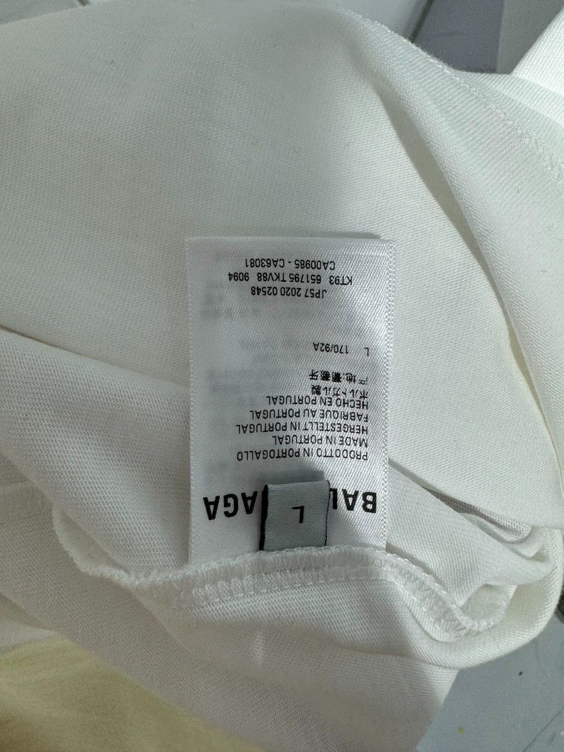 Balenciaga Balenciaga White Venice Chest Castle Printed Logo Short Sl Size US L / EU 52-54 / 3 - 7 Thumbnail