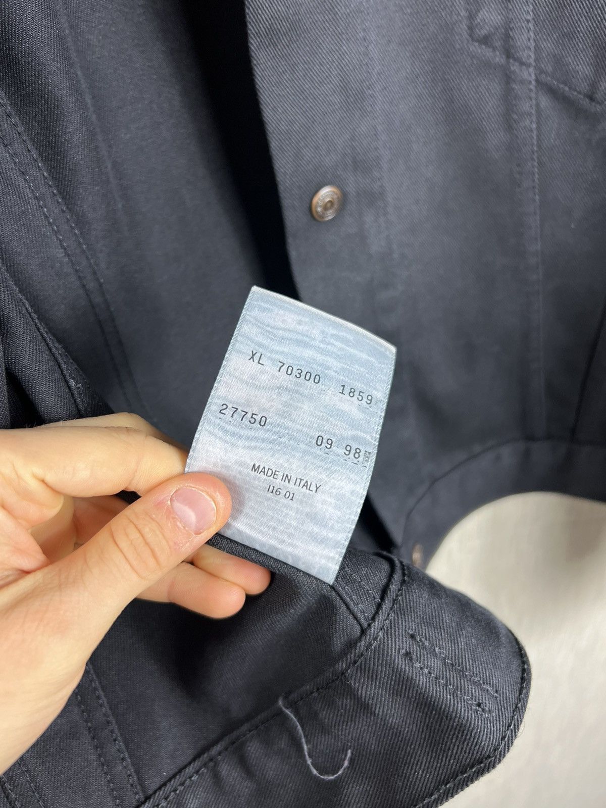 Levi's Vintage 90s Levi’s Sta-Prest denim trucker jacket levis logo Size XL / US 12-14 / IT 48-50 - 20 Thumbnail