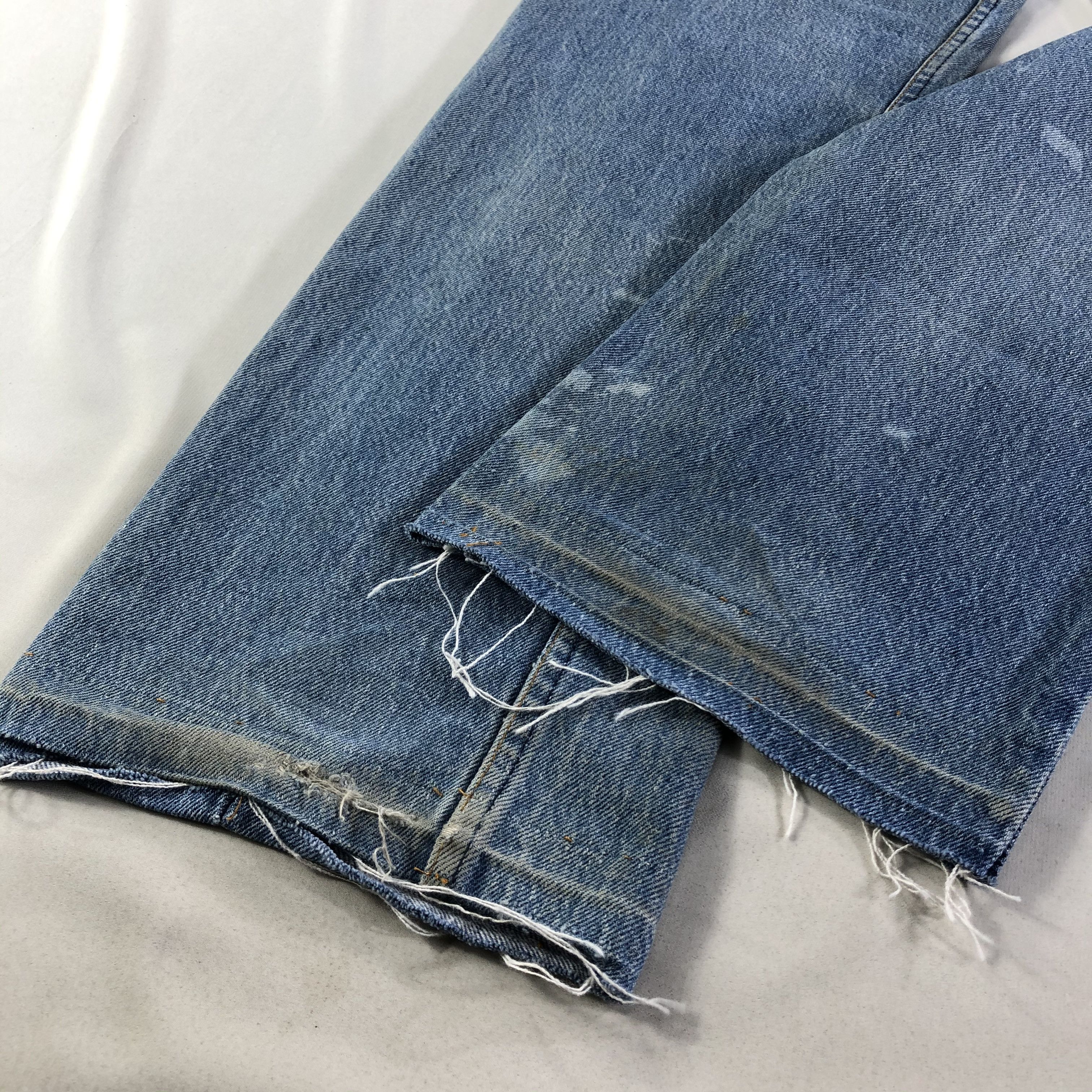 Levi's 80s Vintage Blue Wash Levis 501 Jeans-JM3719 Size US 33 - 4 Thumbnail