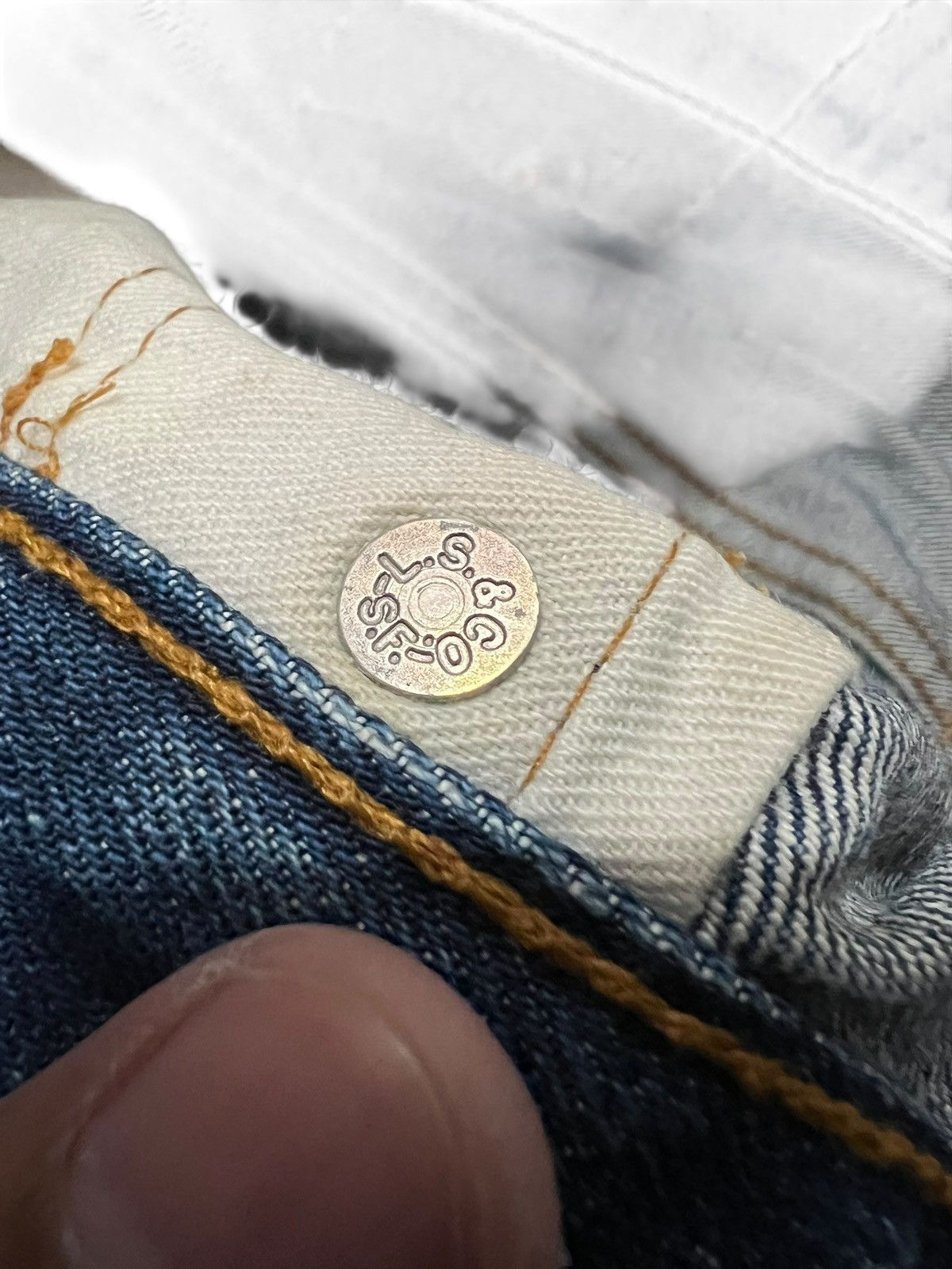 Levi's True Vintage Levis 501 Big E Selvedge Distressed Jean Size US 31 - 14 Thumbnail