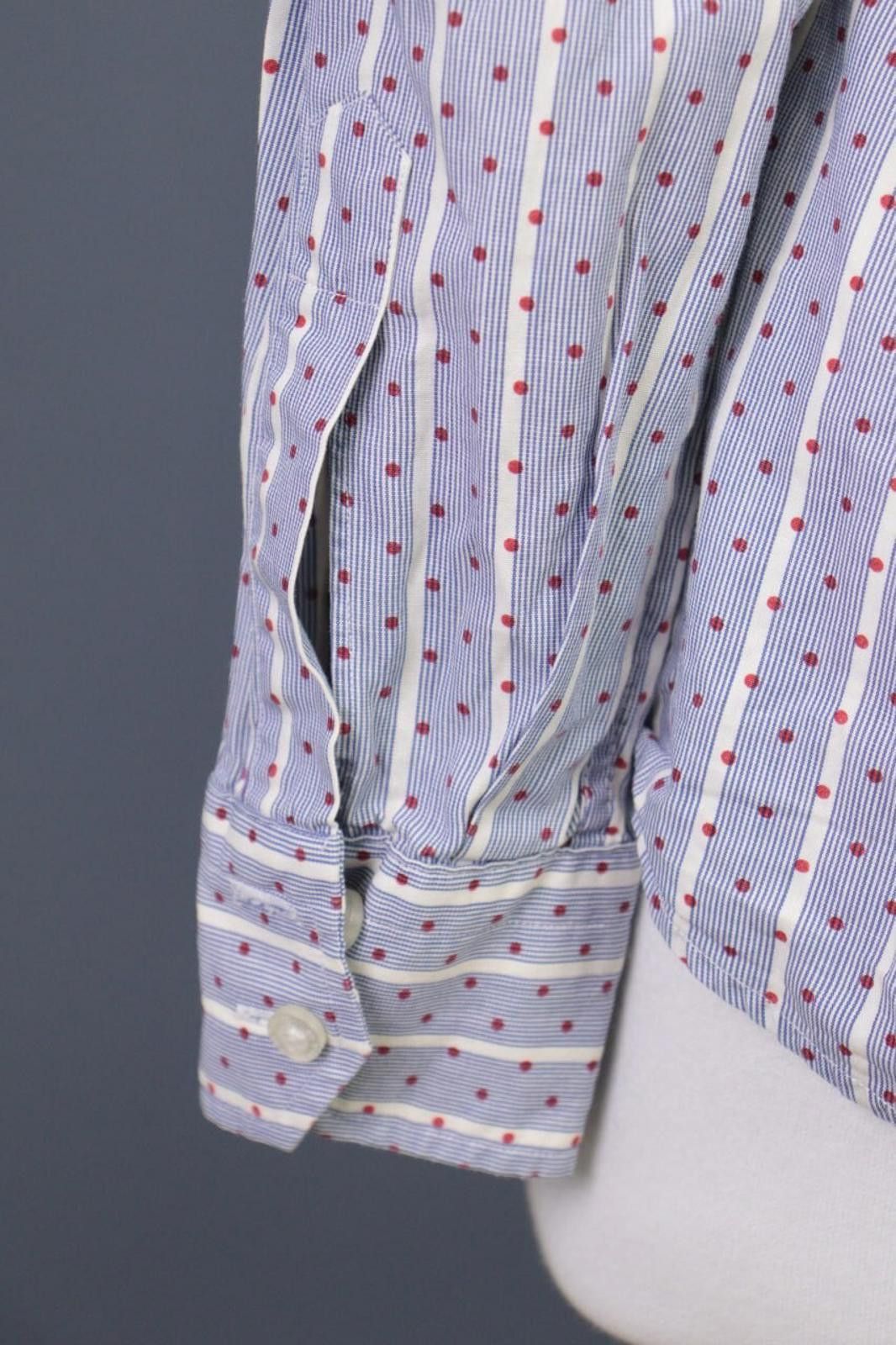 Etro Etro Milano Blue Striped Dotted Top Shirt Size 42 Size M / US 6-8 / IT 42-44 - 11 Thumbnail
