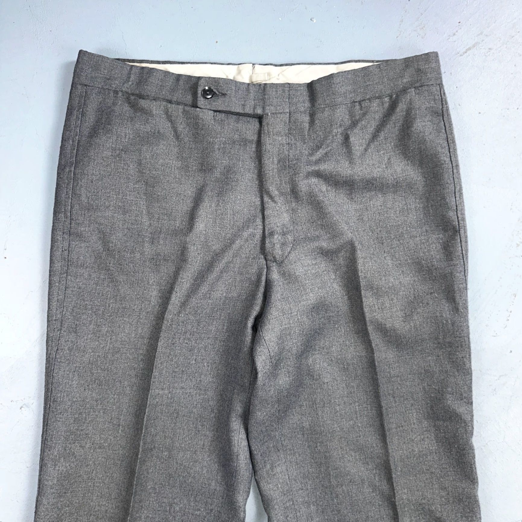 Champion VTG Champion Pleated Trousers Dress Slacks Pants 34x32 MCM Rockabilly Gray Wool? 1960s Men’s Mens Womens Girls Boys Size US 34 / EU 50 - 2 Thumbnail