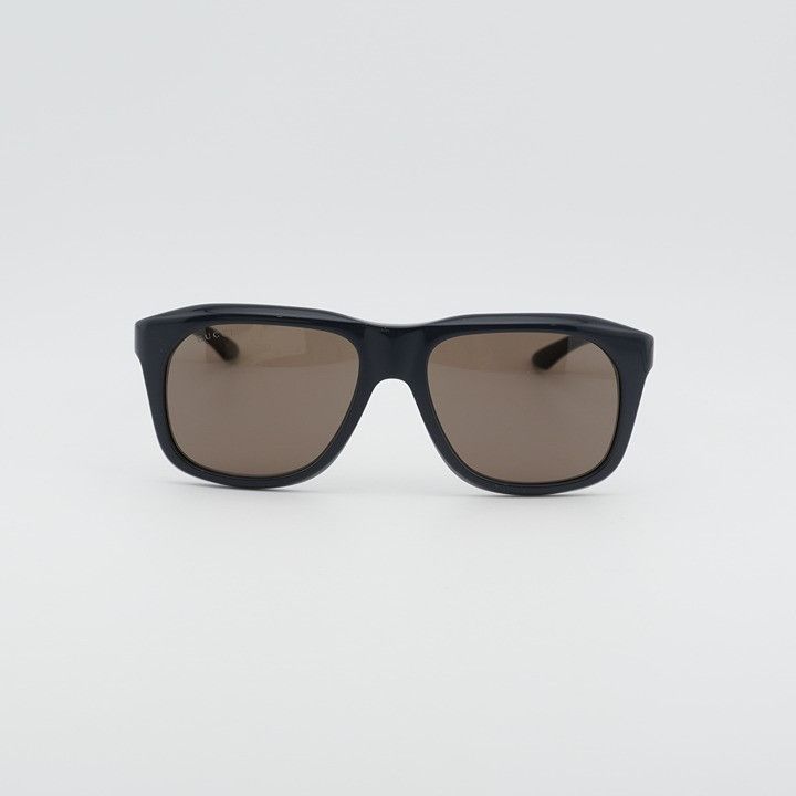 Gucci Gucci GG2077S 004 Sunglasses Blue Square Frame, Brown Lenses Size ONE SIZE - 2 Thumbnail