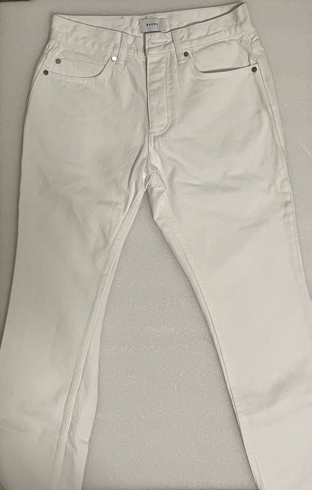 Rhude Rhude White Denim Jeans Size US 30 / EU 46 - 1 Thumbnail