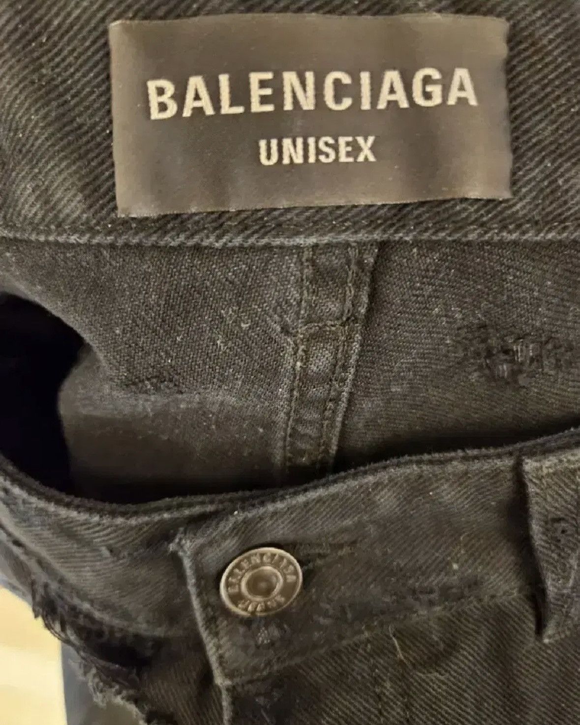 Balenciaga Balenciaga Super Destroyed Denim Pants Size US 32 / EU 48 - 4 Thumbnail