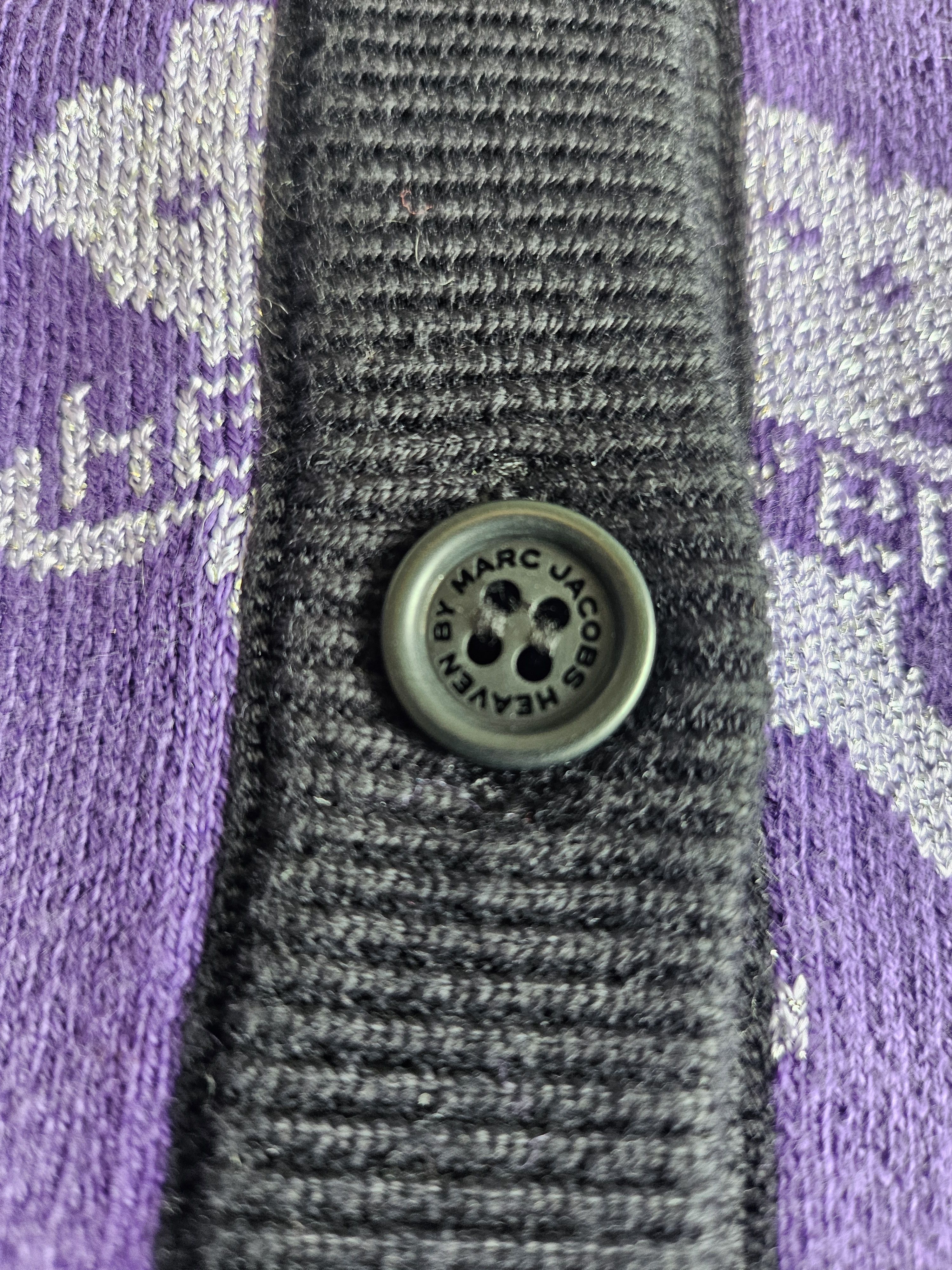 Heaven by Marc Jacobs Heaven by Marc Jacobs purple logo cardigan. Size XL / US 12-14 / IT 48-50 - 5 Thumbnail