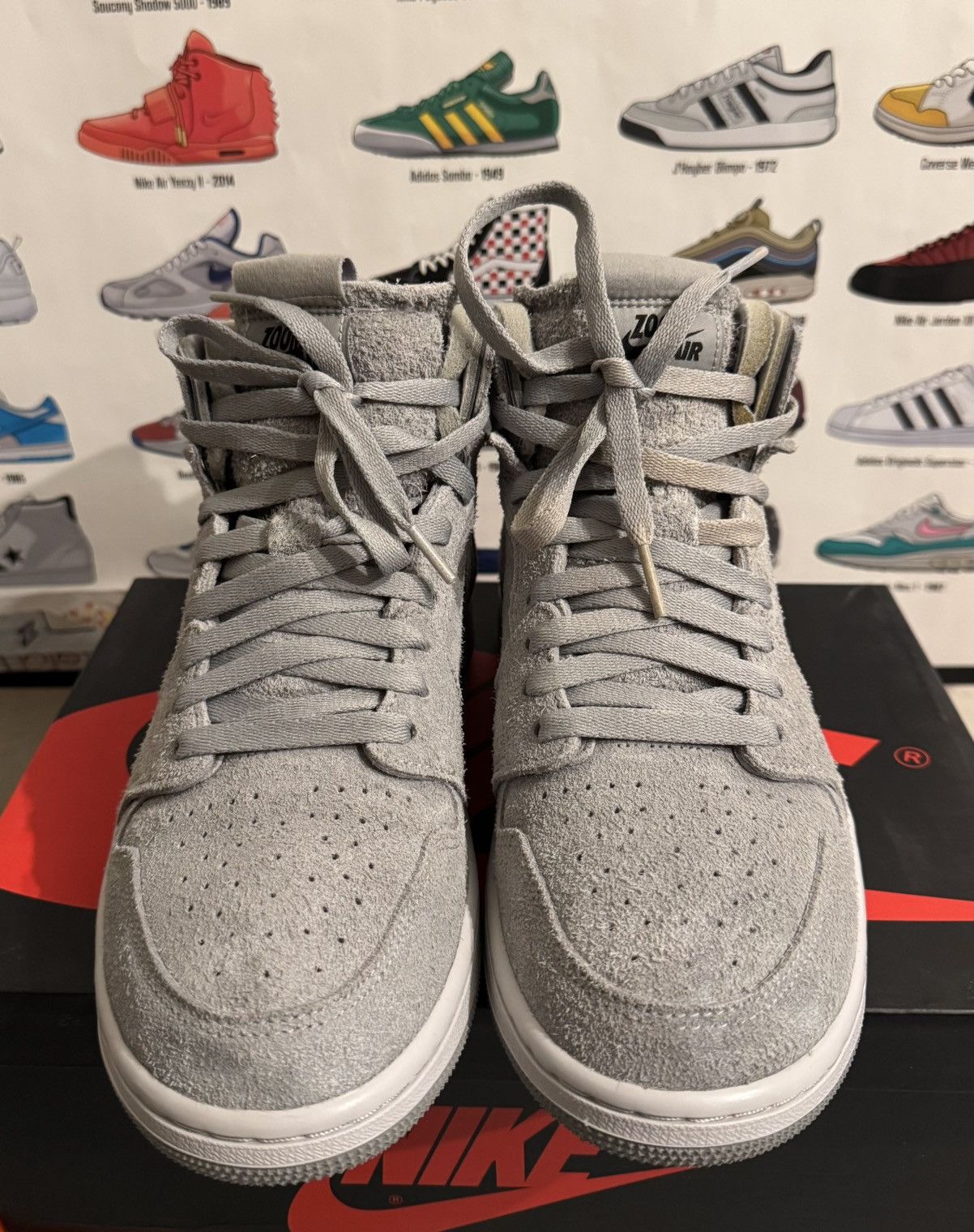 Jordan Brand Jordan 1 Zoom Air CMFT Grey Fog Size US 9.5 / IT 39.5 - 4 Thumbnail