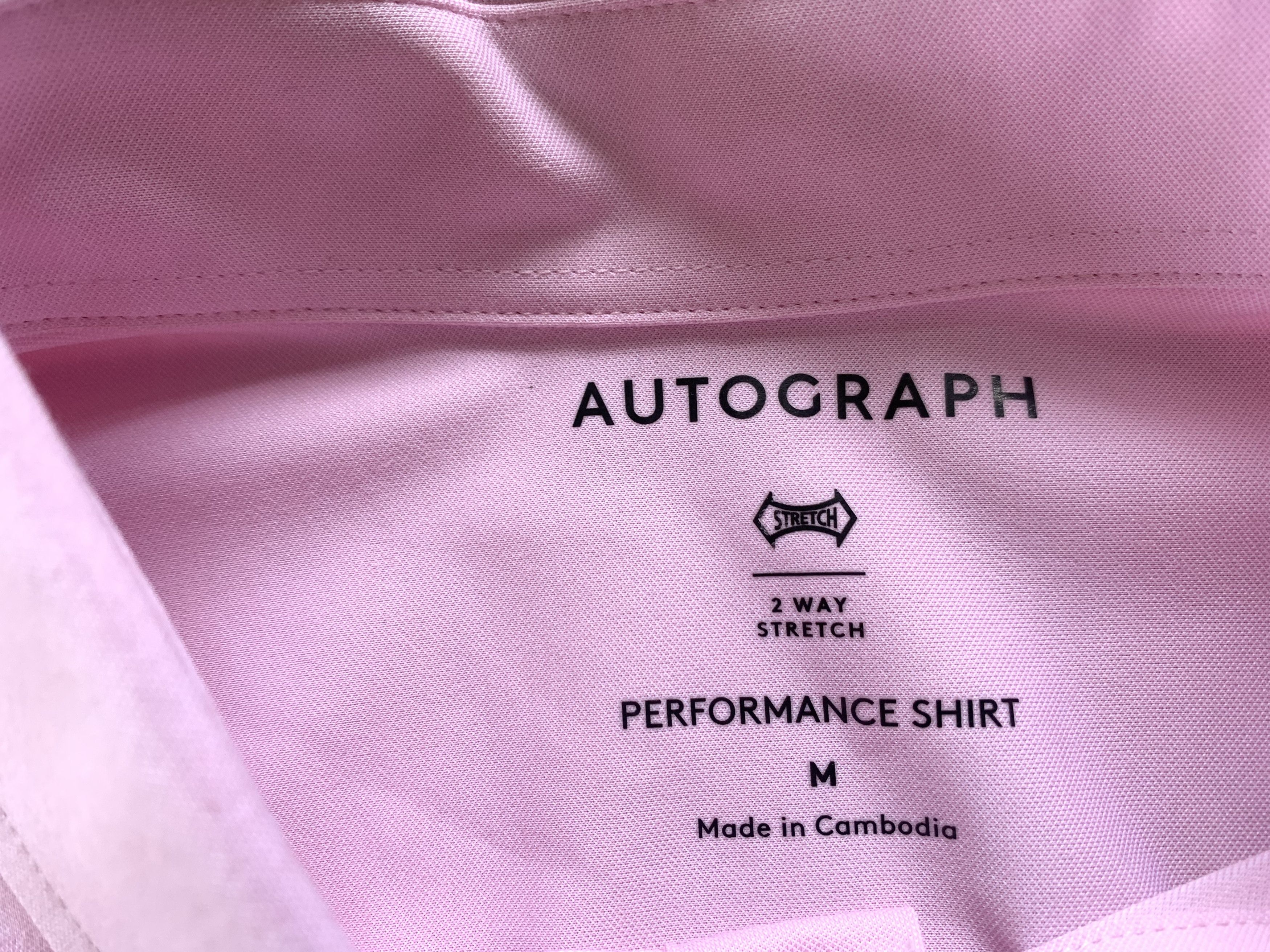 Marks & Spencer Autograph Marks and Spencer Stretch Pink Formal Shirt Size US M / EU 48-50 / 2 - 5 Thumbnail