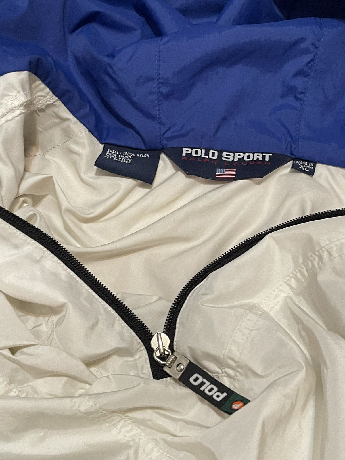 Polo Ralph Lauren Polo Sport 90’s Ralph Lauren 1/4 Zip Hooded Windbreaker Size US XL / EU 56 / 4 - 7 Thumbnail