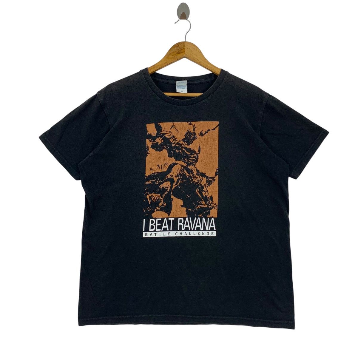 Anime × Japanese Brand × Vintage Vintage FINAL FANTASY XiV I beat ravana spell out battle tee Size US XL / EU 56 / 4 - 1 Thumbnail