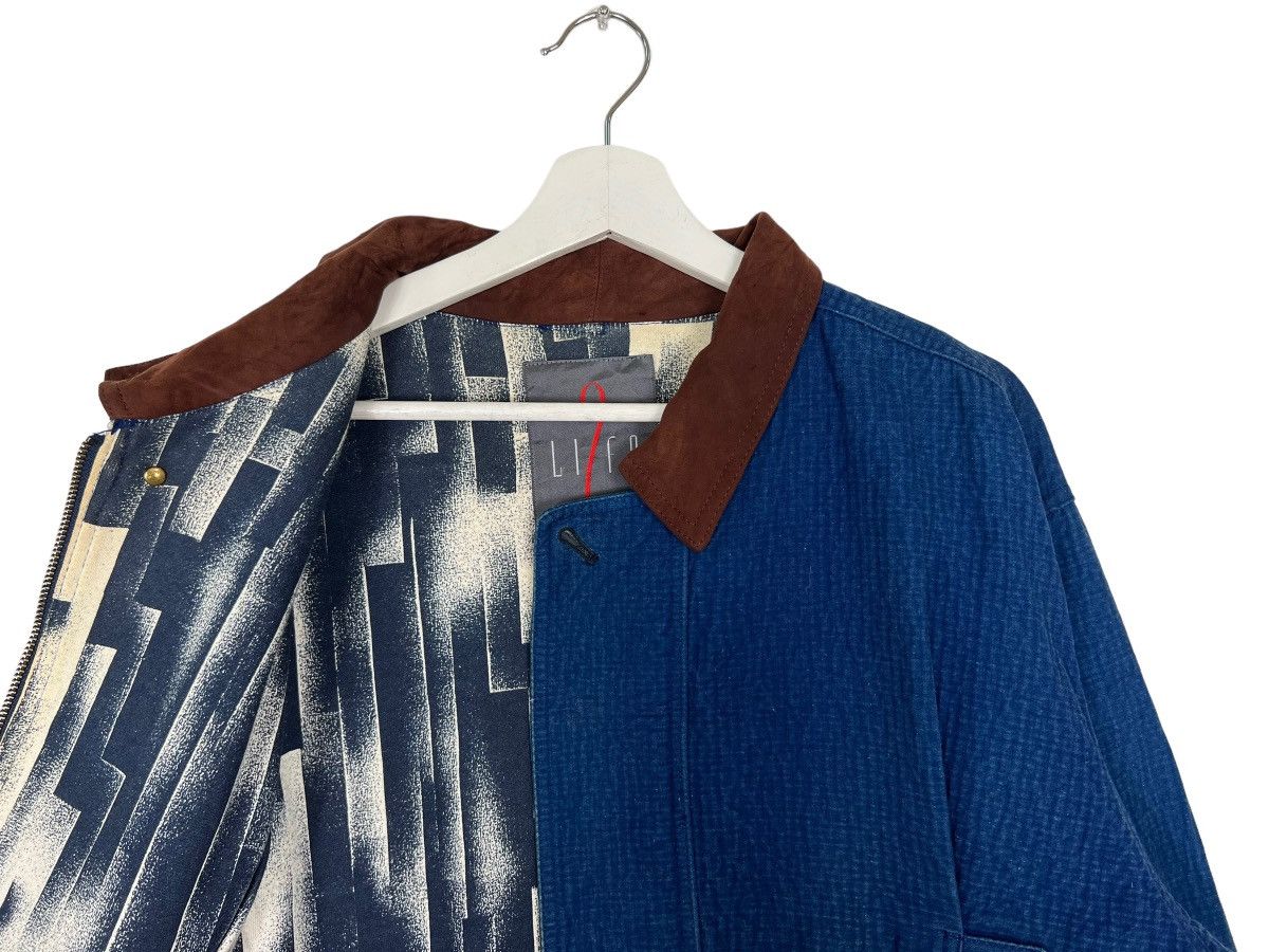 Indigo × Japanese Brand 🔥 VINTAGE 90s LIFE 2 by SIMPLE LIFE INDIGO BOMBER JACKET Size US M / EU 48-50 / 2 - 11 Thumbnail
