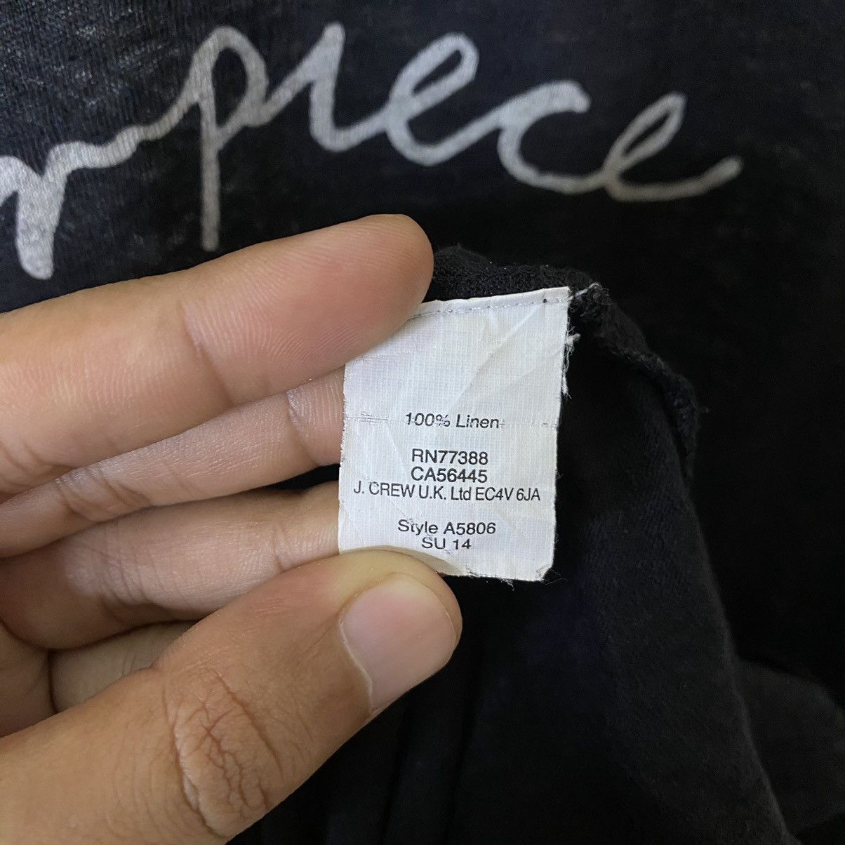 Hugo × J.Crew Hugo Guinnes For J Crew Masterpiece Linen T Shirt Size US L / EU 52-54 / 3 - 4 Thumbnail