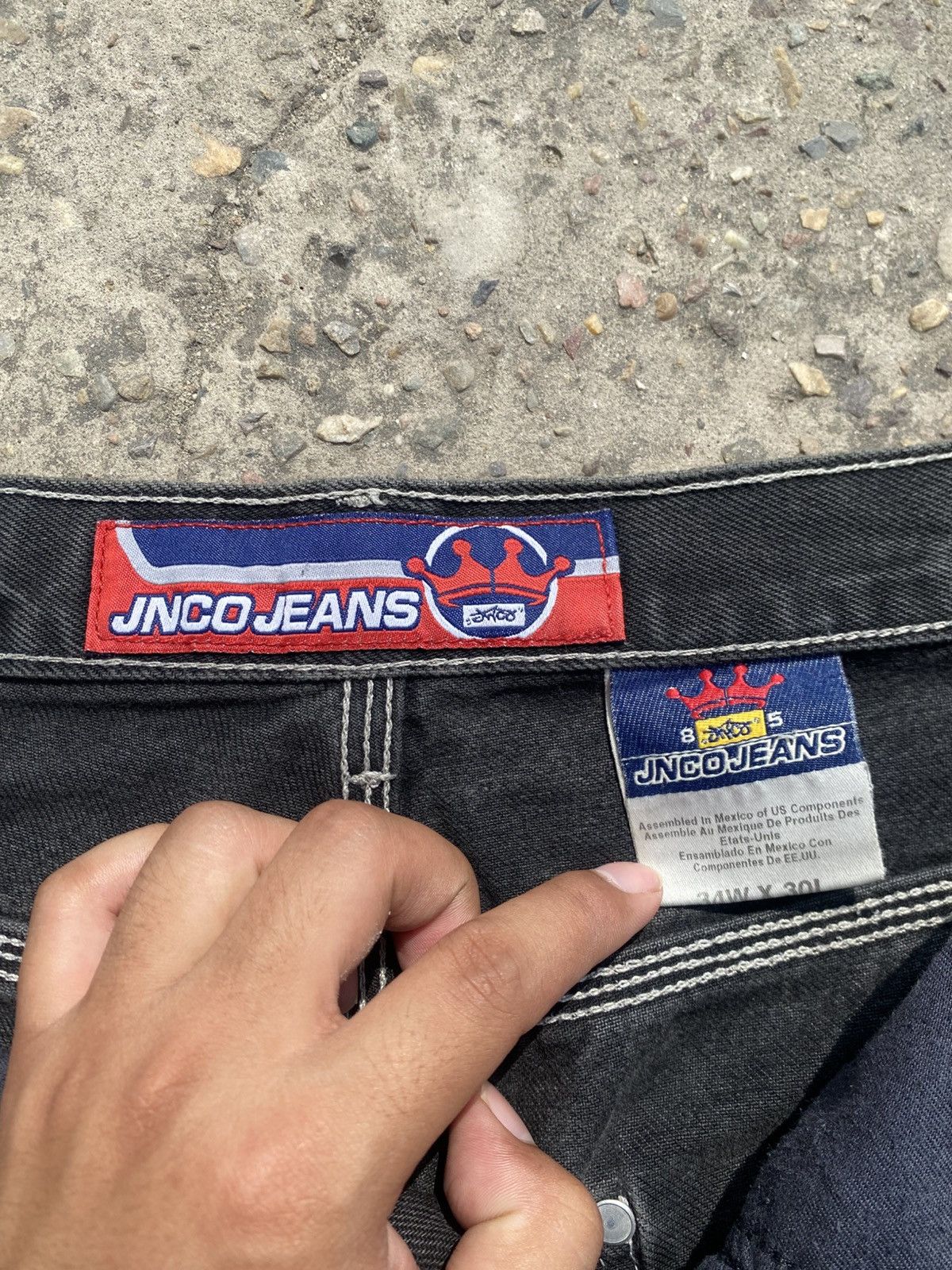 JNCO JNCO Jeans Y2K 90S Size 34W/30L Jet Black XXL Pockets Size US 34 / EU 50 - 13 Thumbnail