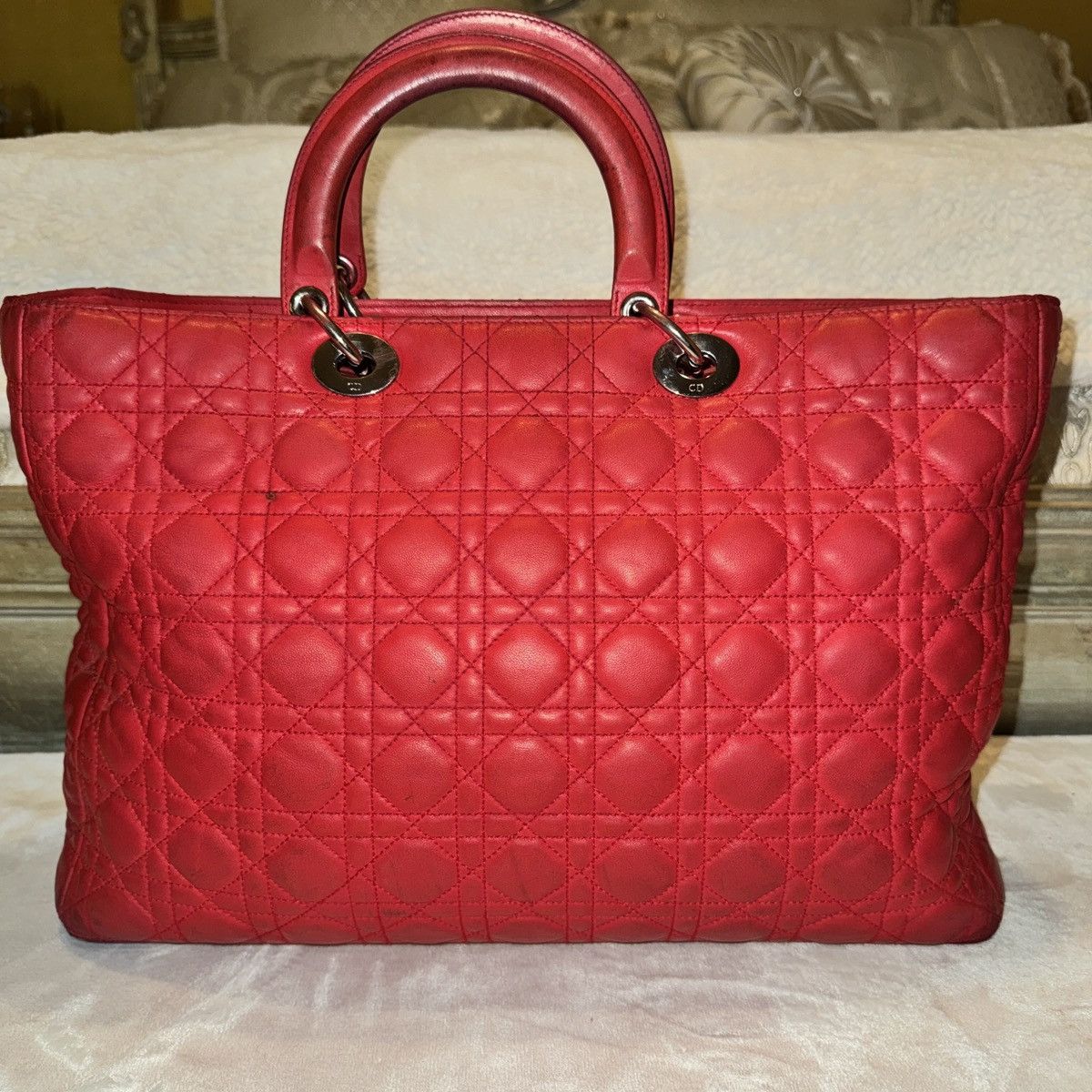 Dior Dior “Lady Dior” Large Handbag Size ONE SIZE - 2 Thumbnail