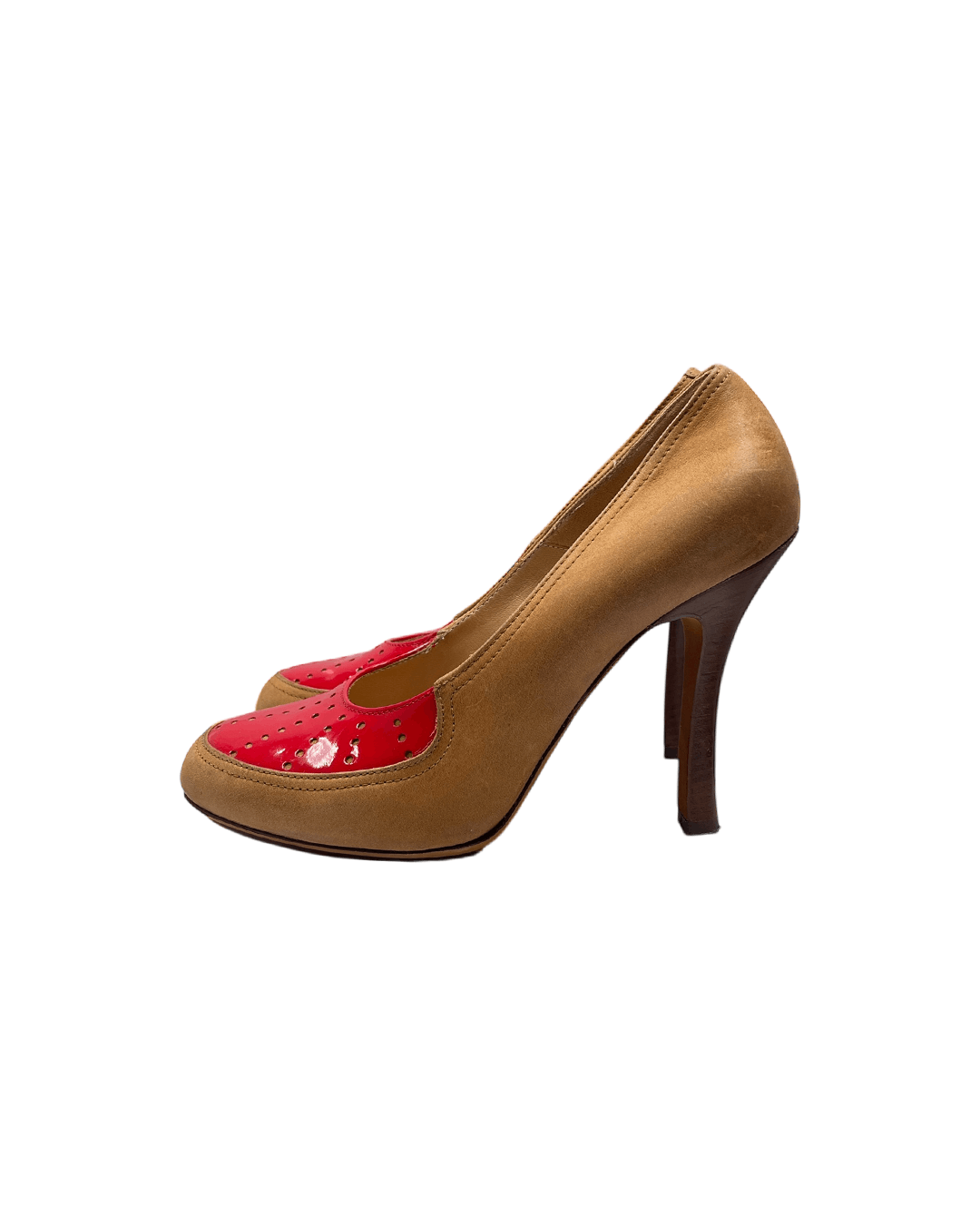 Dries Van Noten Dries Van Noten Red Toe Suede Heel Size US 9 / IT 39 - 1 Thumbnail
