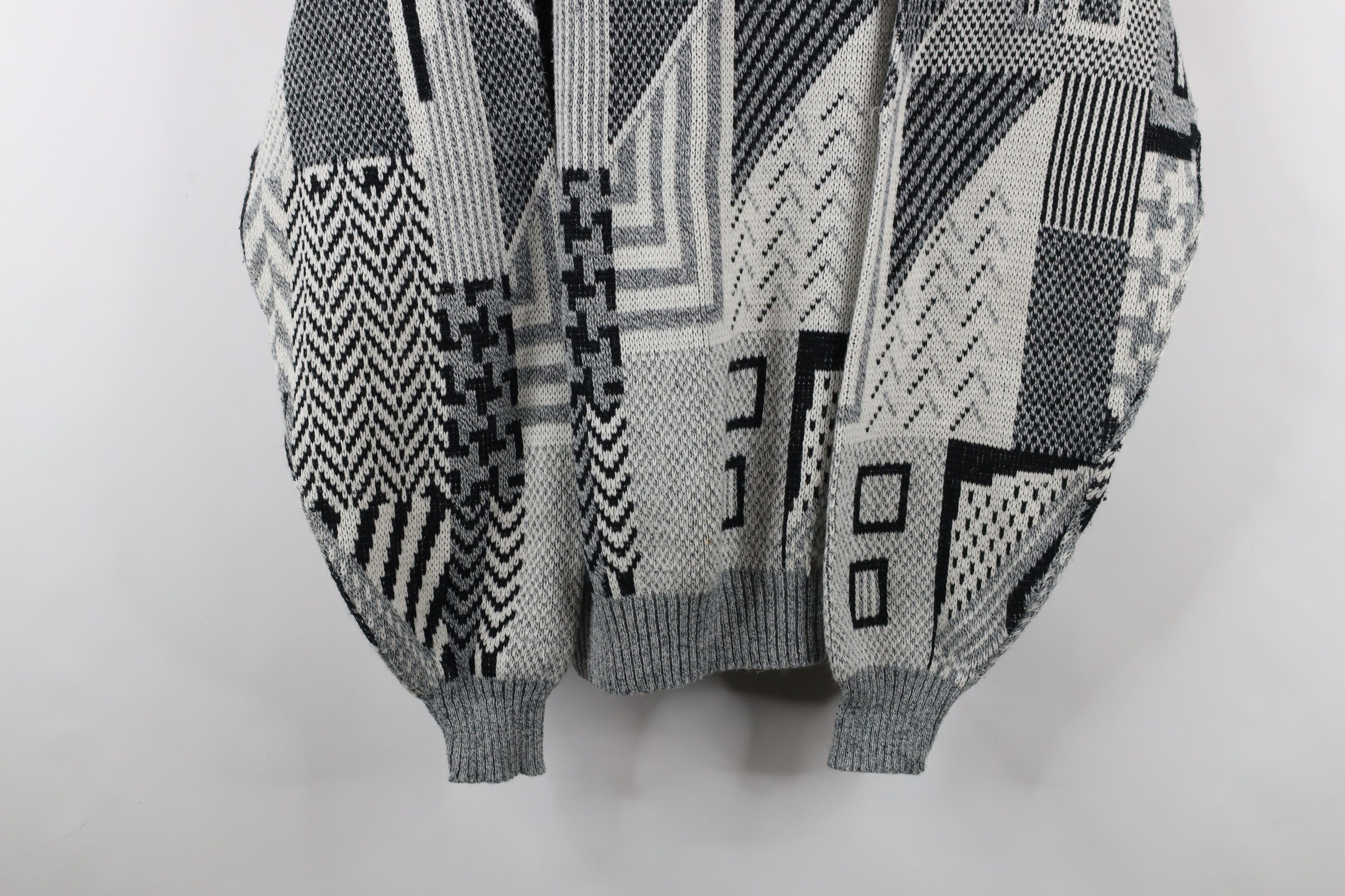 Vintage Vintage 90s Streetwear Grandpa Knit Crewneck Sweater Size US XL / EU 56 / 4 - 3 Thumbnail