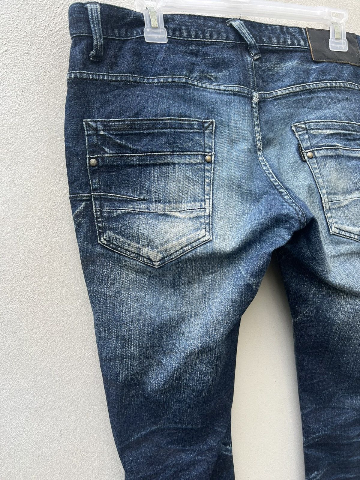 Tornado Mart Vintage Tornado Mart Distress Fade Denim Stretch Flare Jeans Size US 32 / EU 48 - 14 Thumbnail