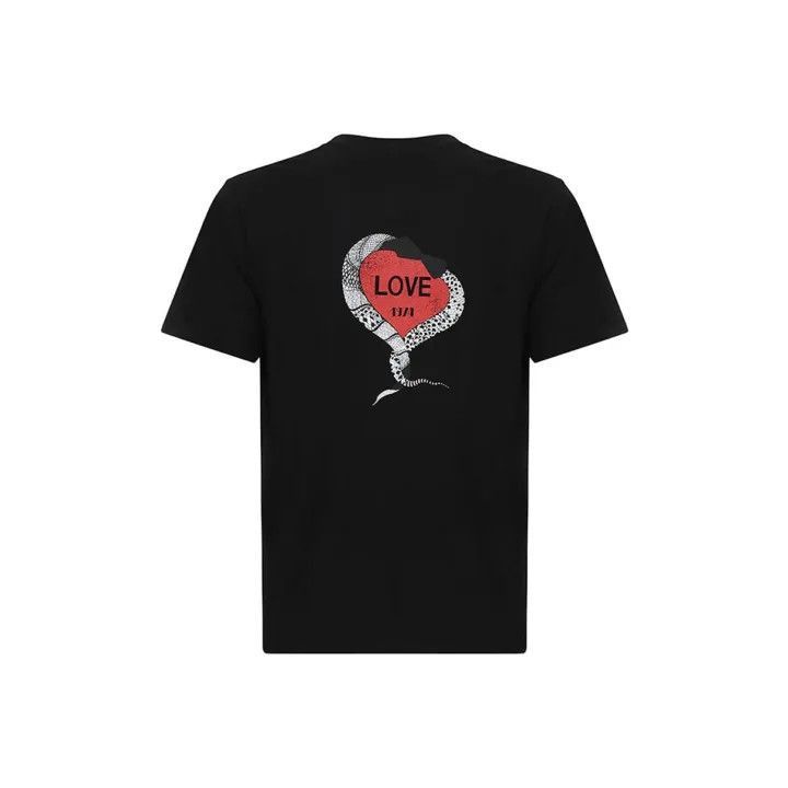 Saint Laurent Paris Saint Laurent Black Heart Graphic T-Shirt for Men-2507 Size US XXL / EU 58 / 5 - 2 Thumbnail