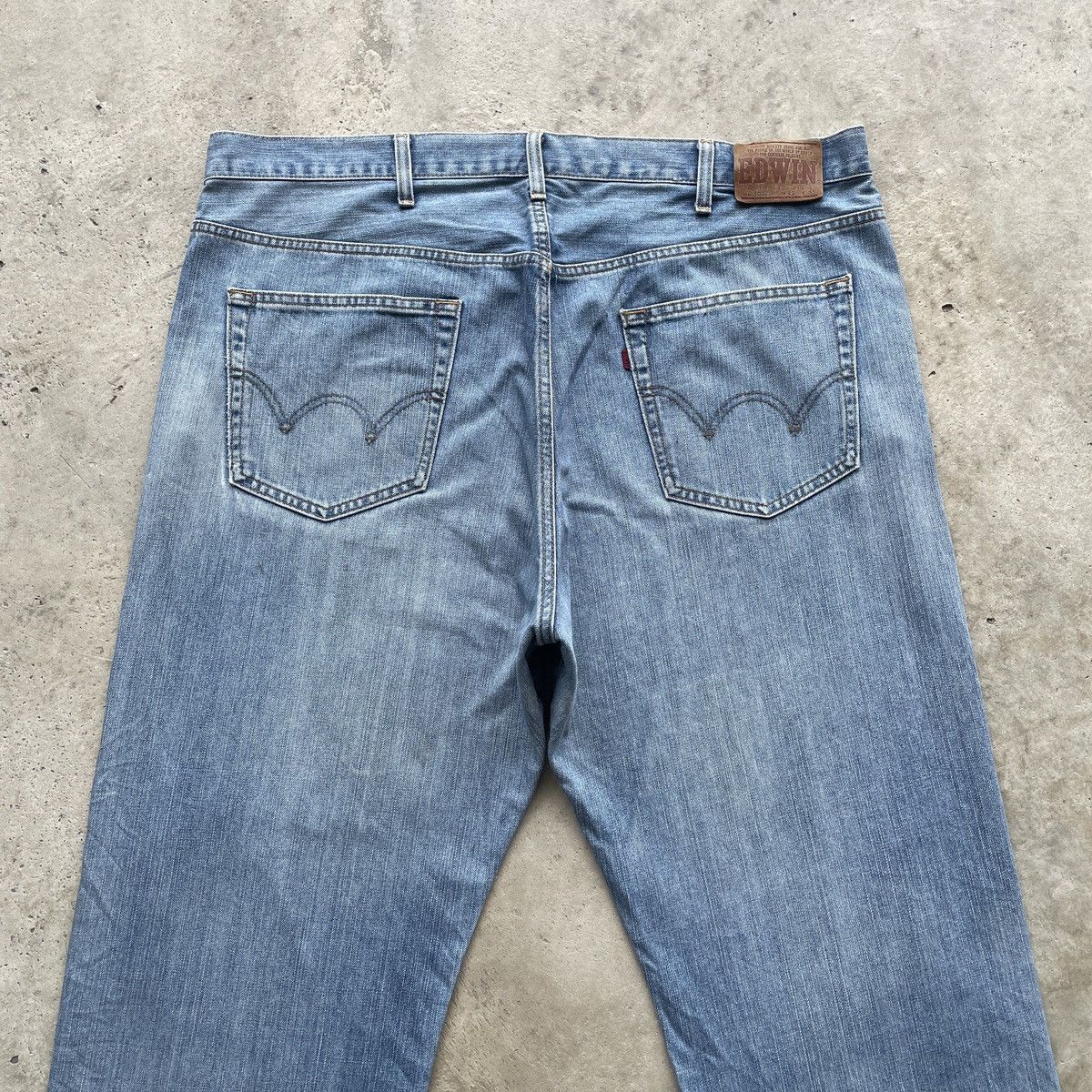 Edwin W42x31💥 Vintage Edwin Distressed Jeans Faded Denim Pants Size US 42 / EU 58 - 9 Thumbnail