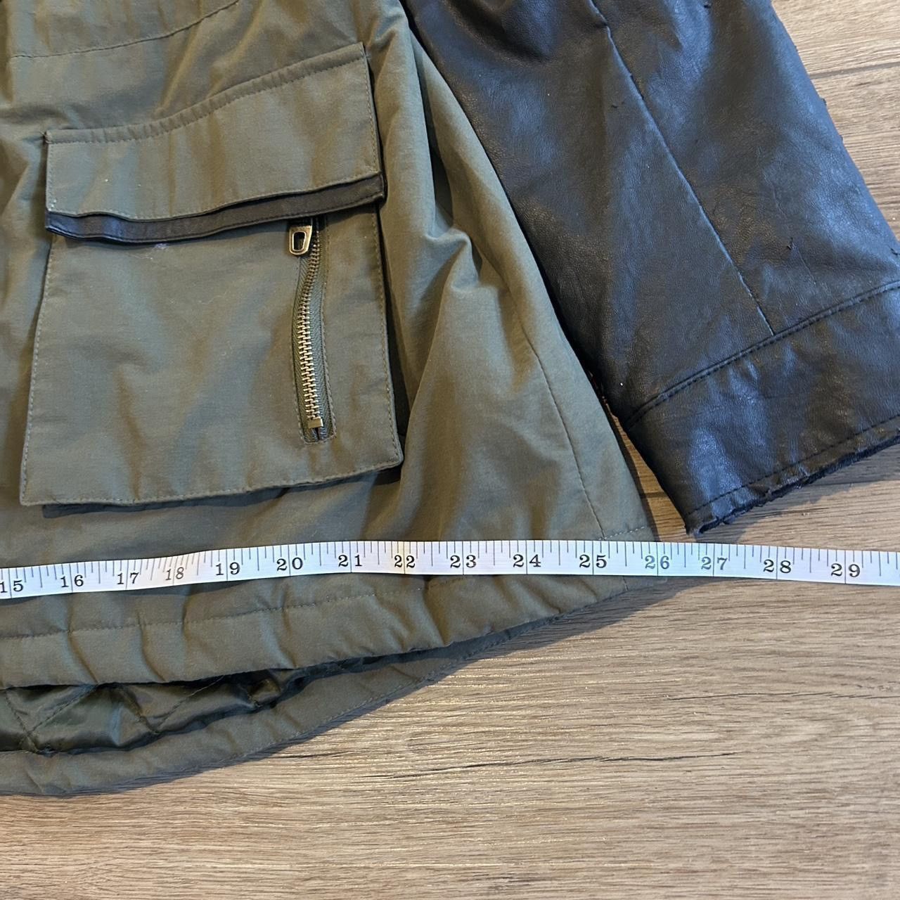 Steve Madden Steve Madden military green jacket w/ faux leather sleeves Size L / US 10 / IT 46 - 4 Thumbnail