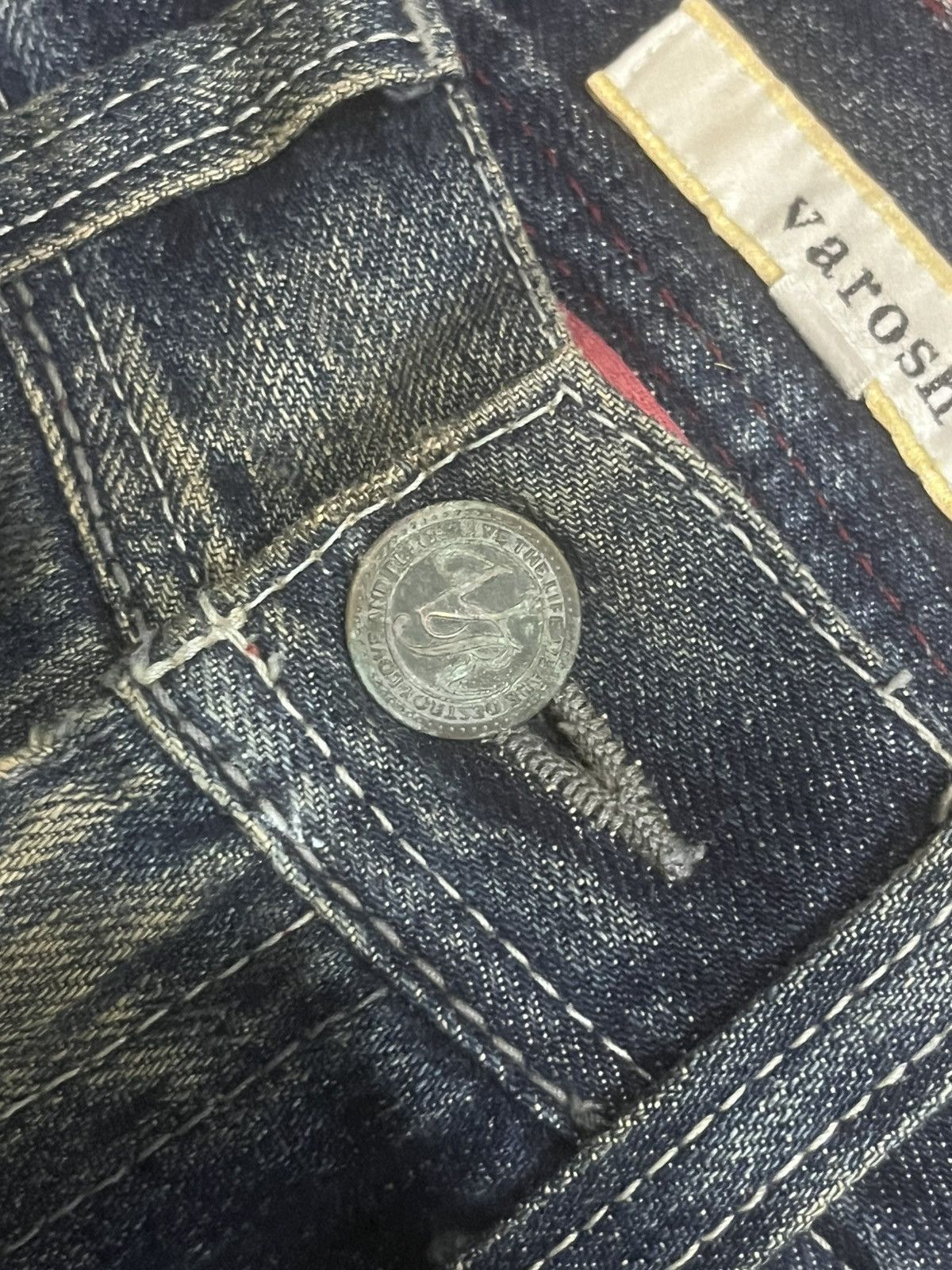 Undercover Varosh Blowout Distressed Mud Whisker Washed Zipper Leg Jean Size US 29 - 7 Thumbnail