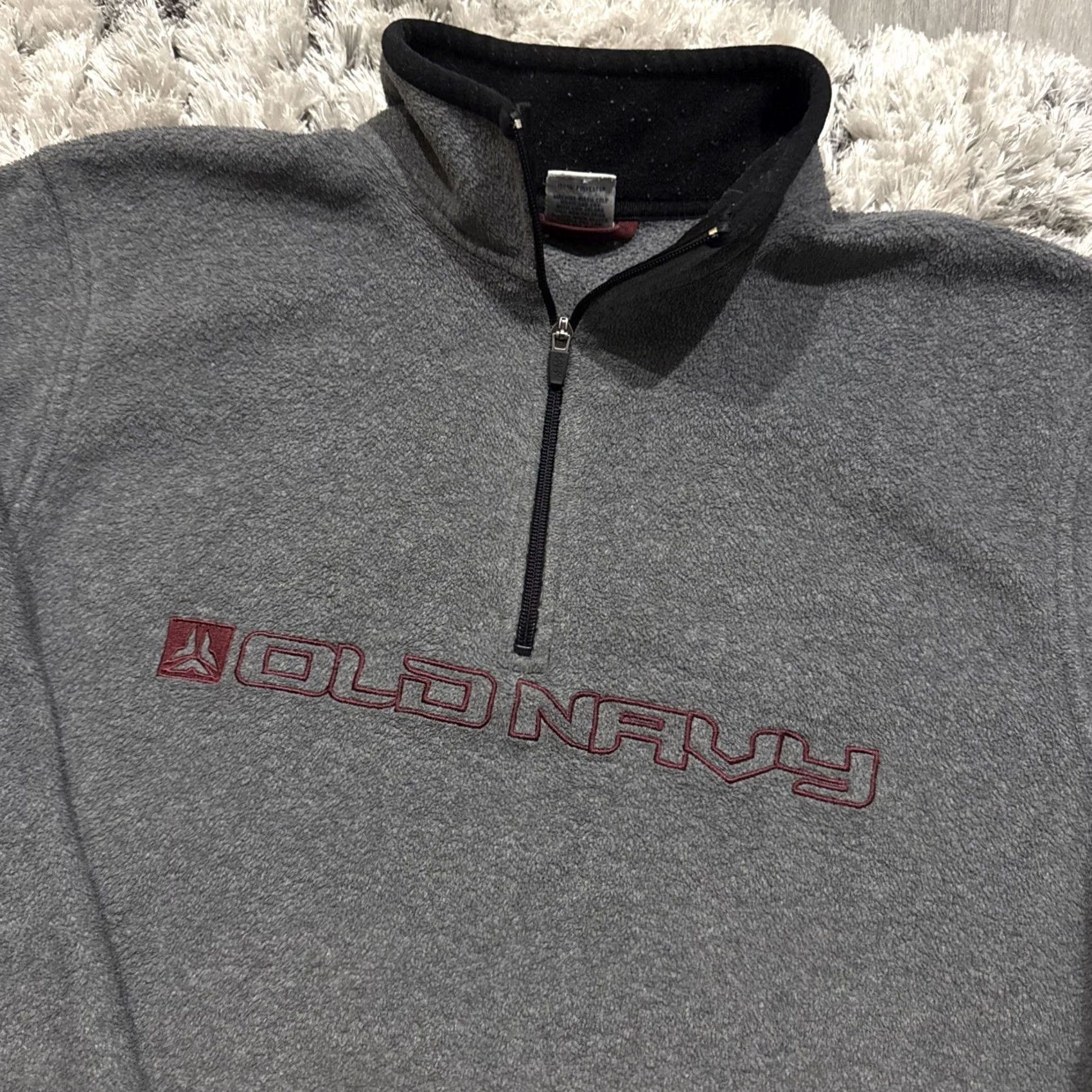 Old Navy VINTAGE Old Navy Fleece Zip-Up Size 2XL Gray Y2K 00’s Long Sleeve 1/4 Men’s Size US XXL / EU 58 / 5 - 2 Thumbnail