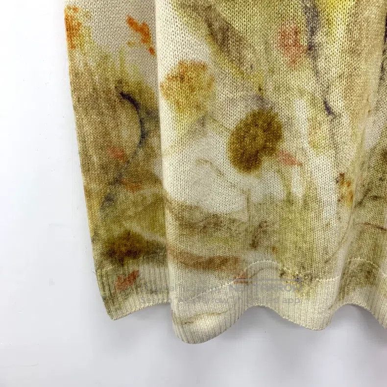 Dior Dior Beige floral ink painting inlaid cashmere round-neck Size XS / US 0-2 / IT 36-38 - 4 Thumbnail