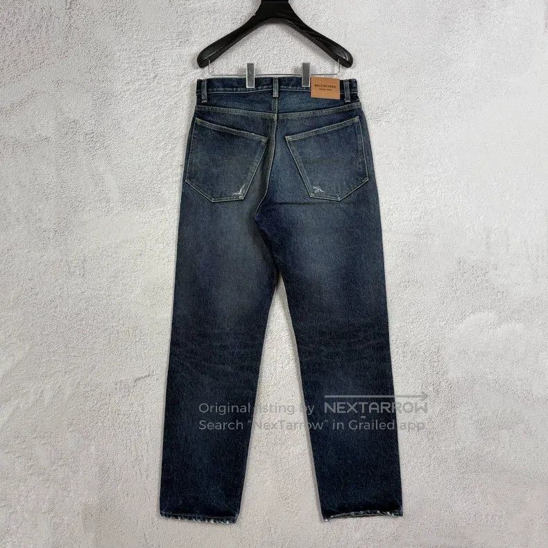Balenciaga Balenciaga Heavyweight Denim Pants Dark Blue Size US 32 / EU 48 - 2 Thumbnail
