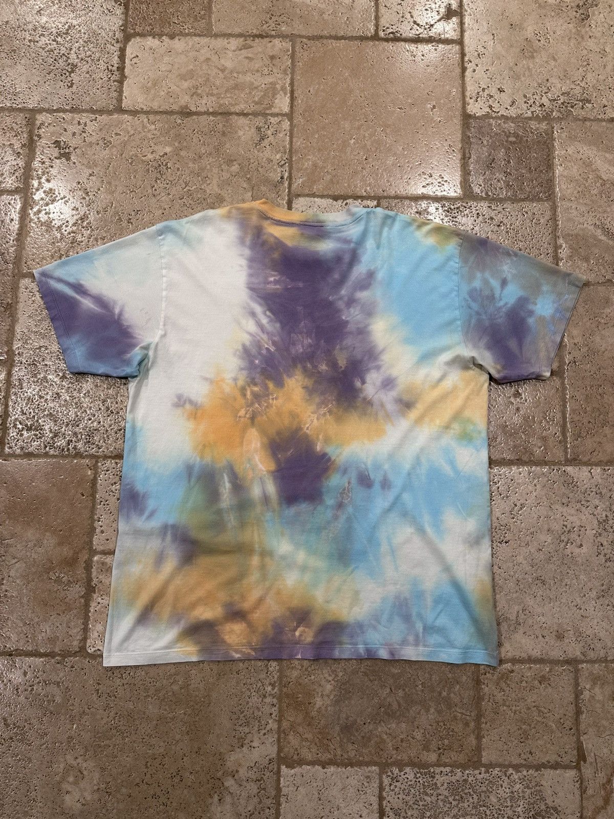 Celine × Hedi Slimane Celine x Hedi Slimane Studded Logo Tie Dye T-Shirt Size US XXL / EU 58 / 5 - 9 Thumbnail