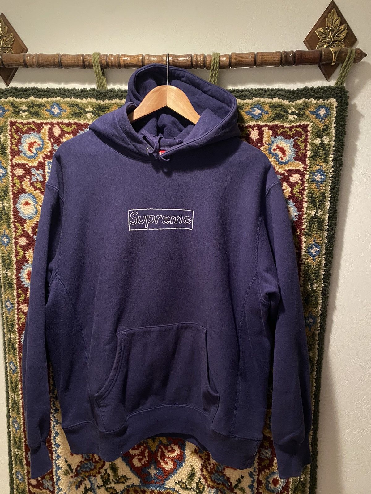 Supreme Supreme Kaws Box Logo Hoodie Grailed