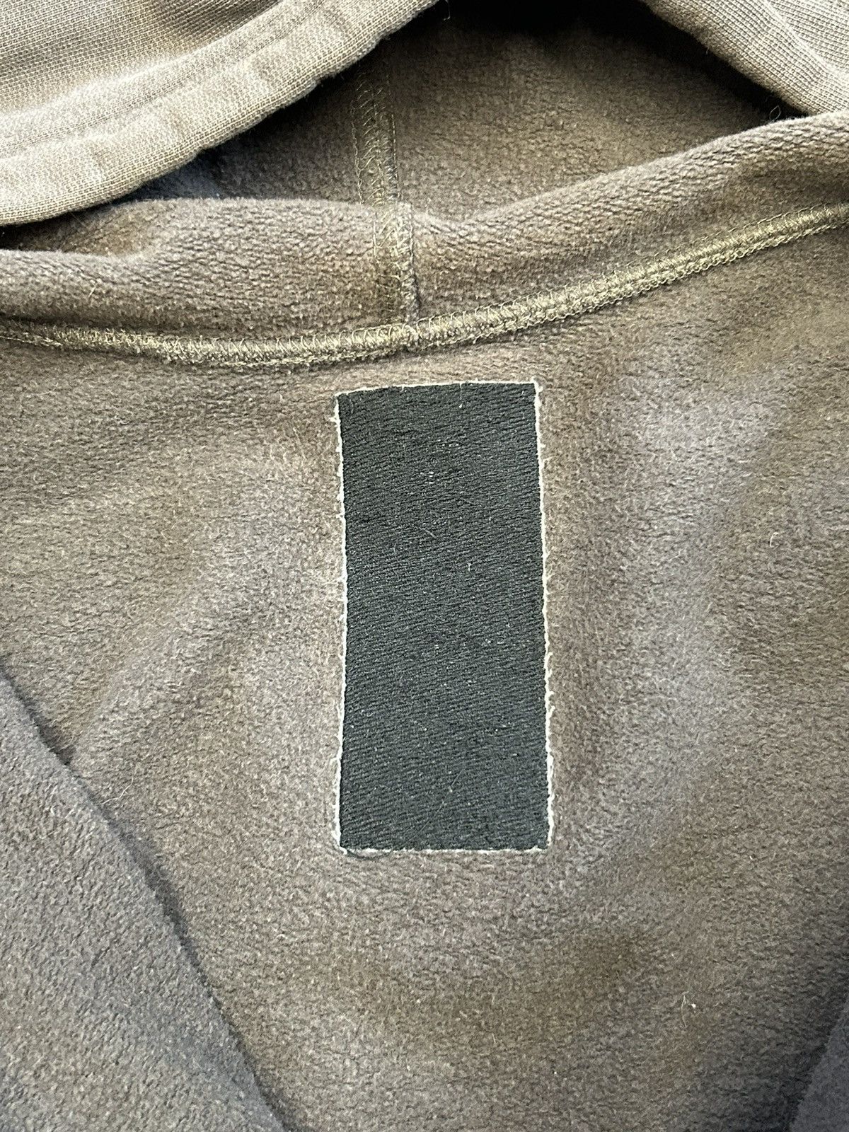 Rick Owens Rick Owens Slab Leather Cotton Hoodie Size US M / EU 48-50 / 2 - 6 Thumbnail