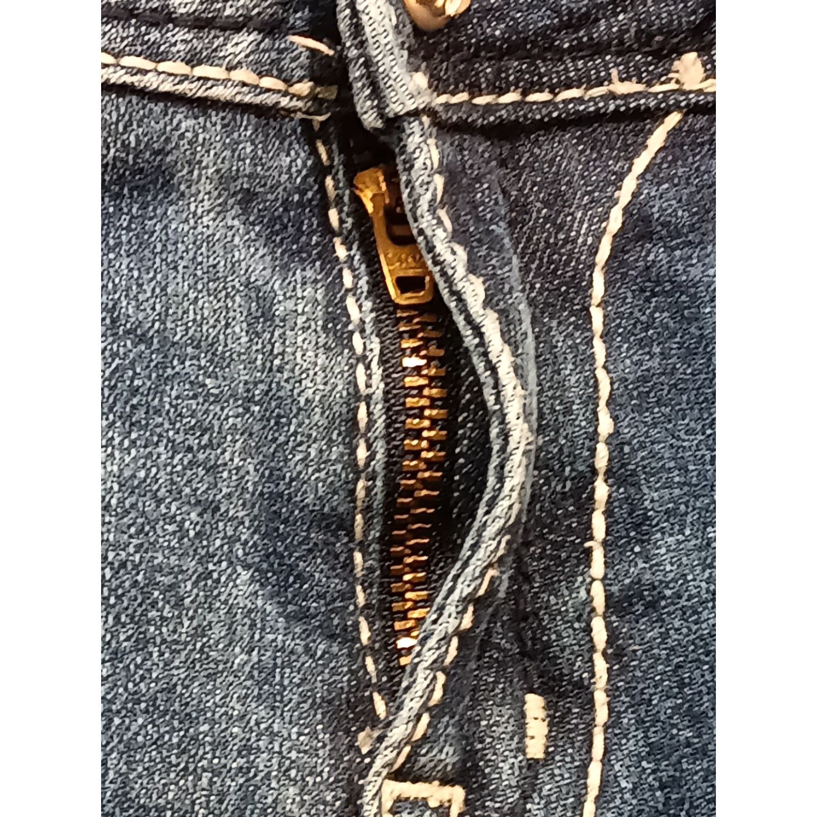 Miss Me Miss Me Jeans Women's Bootcut Denim 28x31 Blue Distressed Low Rise Embroidered Rhinestone Studded 5-Pocket JW5367B3 Womens Jeans Size 28" / US 6 / IT 42 - 5 Thumbnail