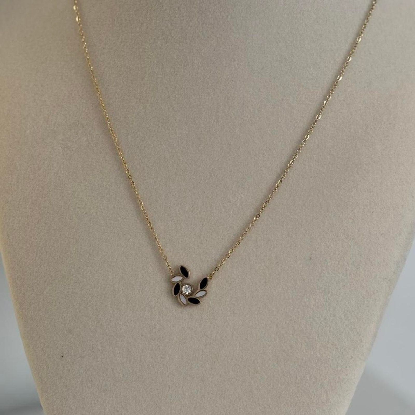 Other Black Gold Necklace Luxury Designer Style Stainless Steel Size ONE SIZE - 2 Thumbnail