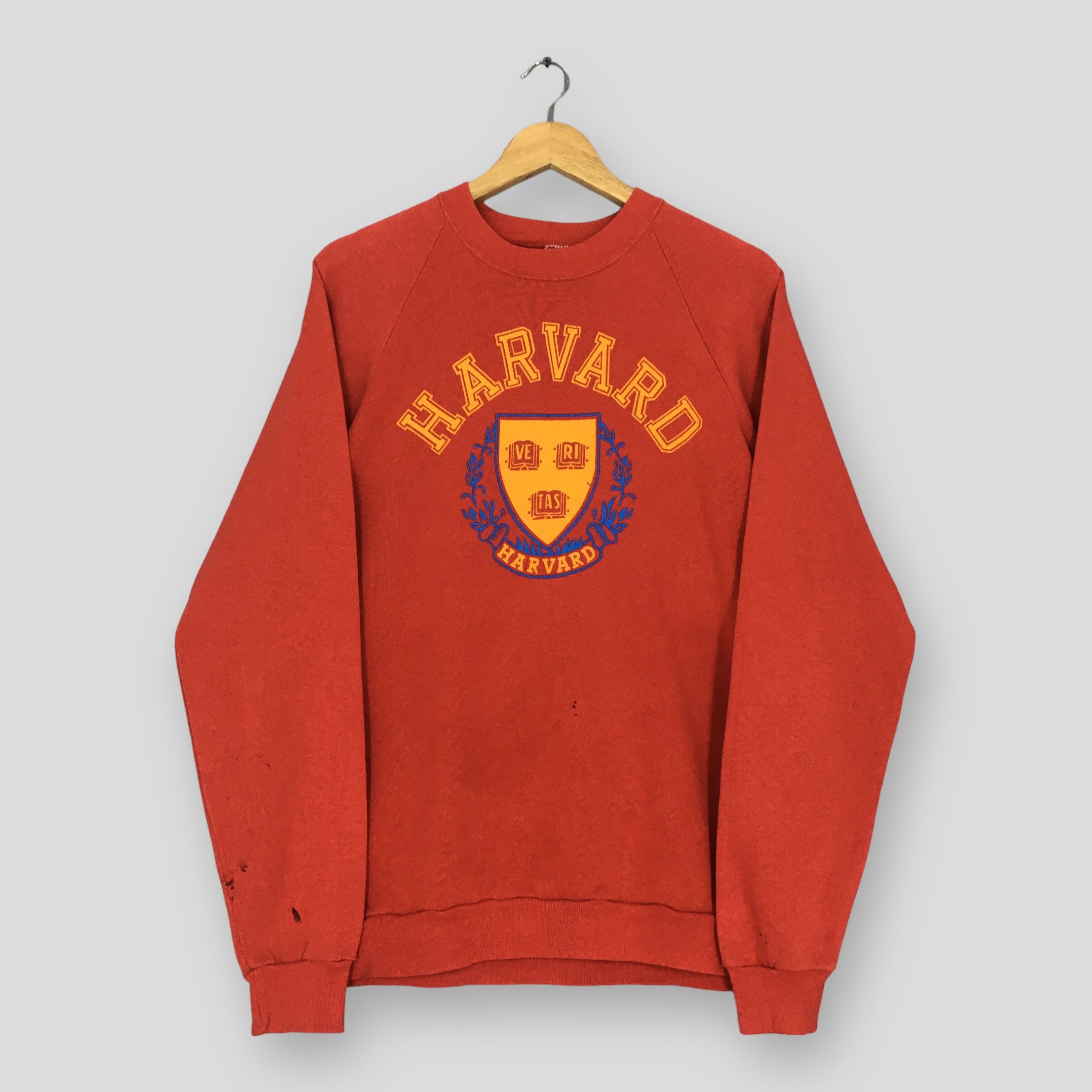 Vintage Vintage 90s Harvard University Red Sweatshirt XLarge Size US XL / EU 56 / 4 - 1 Thumbnail