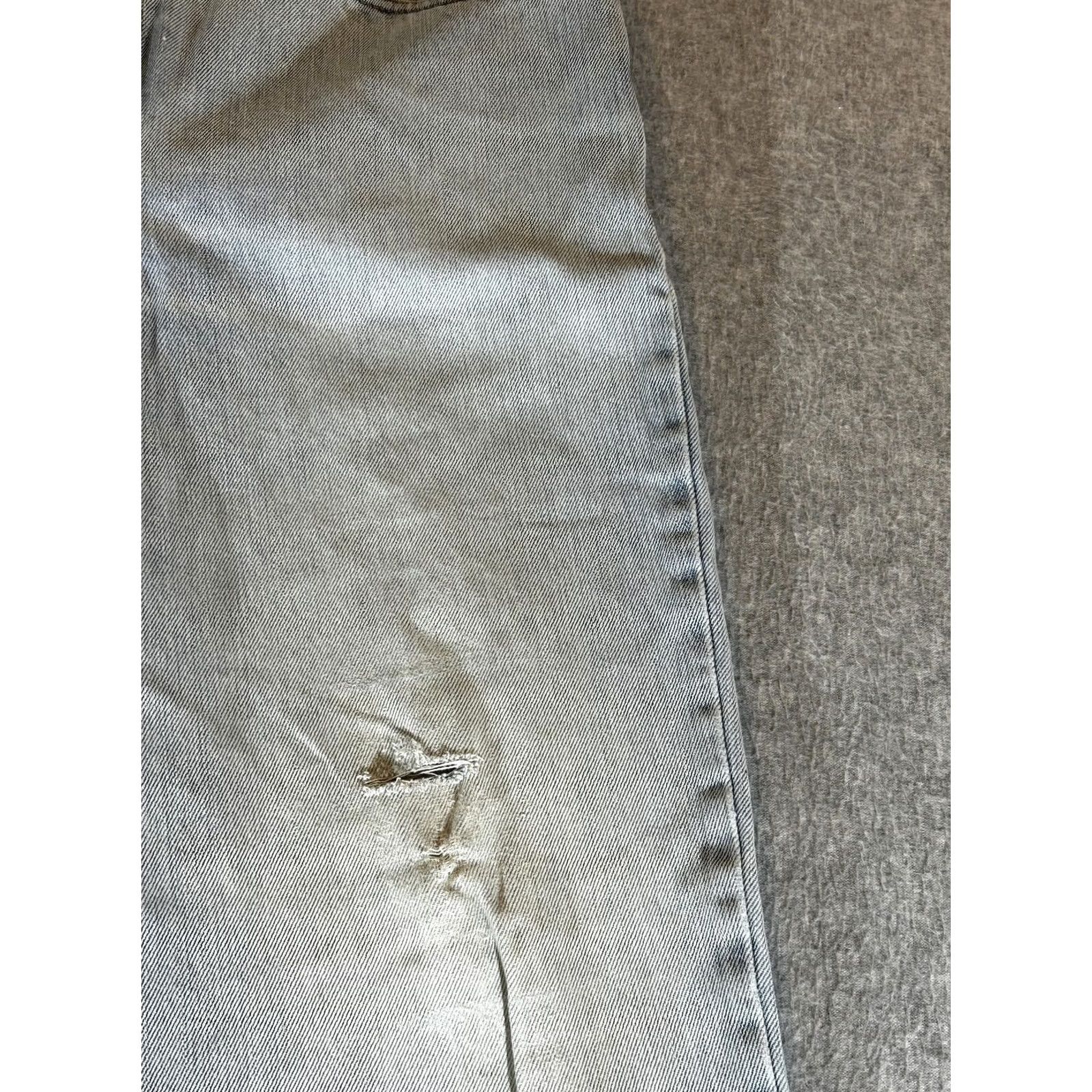 Levi's Levis 550 Jeans Mens 34x30 Relaxed Light Blue Denim Distressed Pockets 5-Pocket Zip Fly Vintage No Mens Size US 34 / EU 50 - 2 Thumbnail